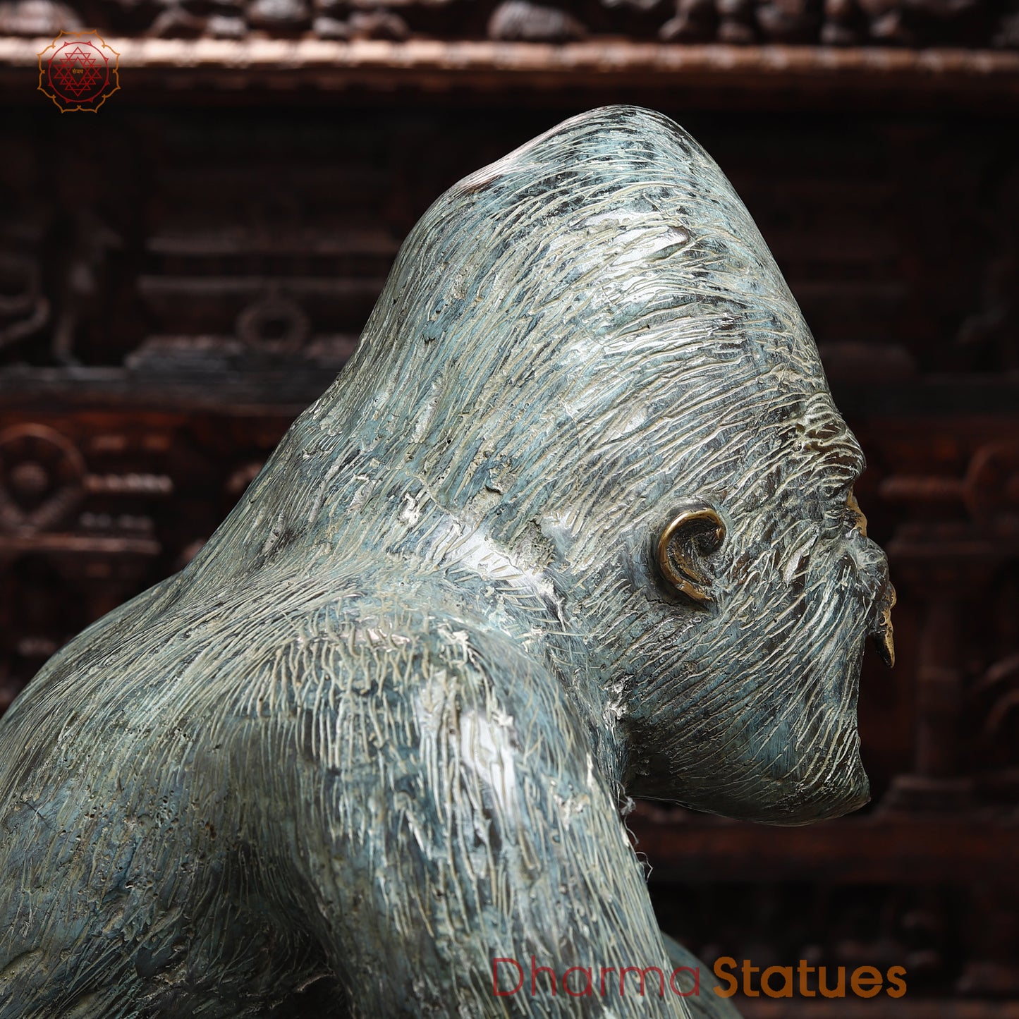 Brass Gorilla, Grey Finish, 24"