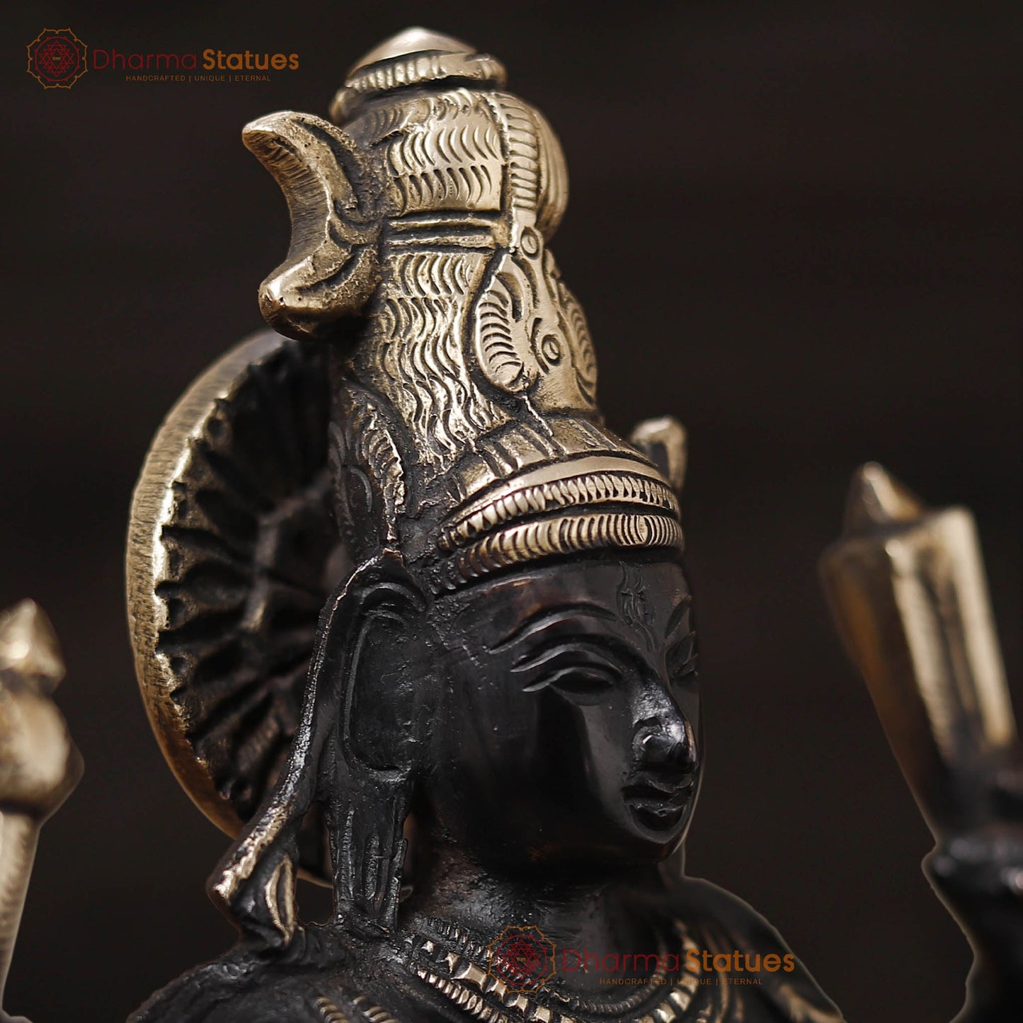 Brass Natraj Statue, Embrace the Rhythm of the Universe, Black Patina Finish 12.5"