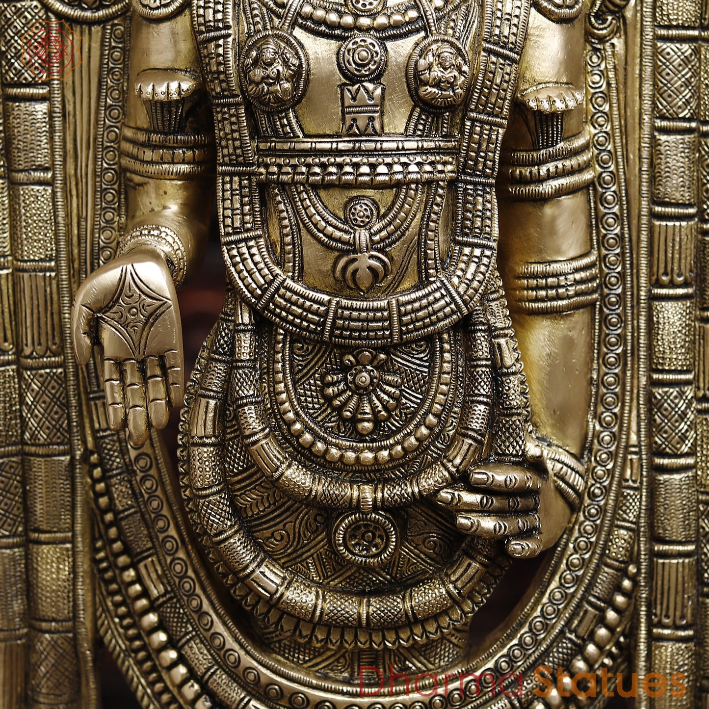 Brass Tirupati Balaji, Special Gold, 39.5"