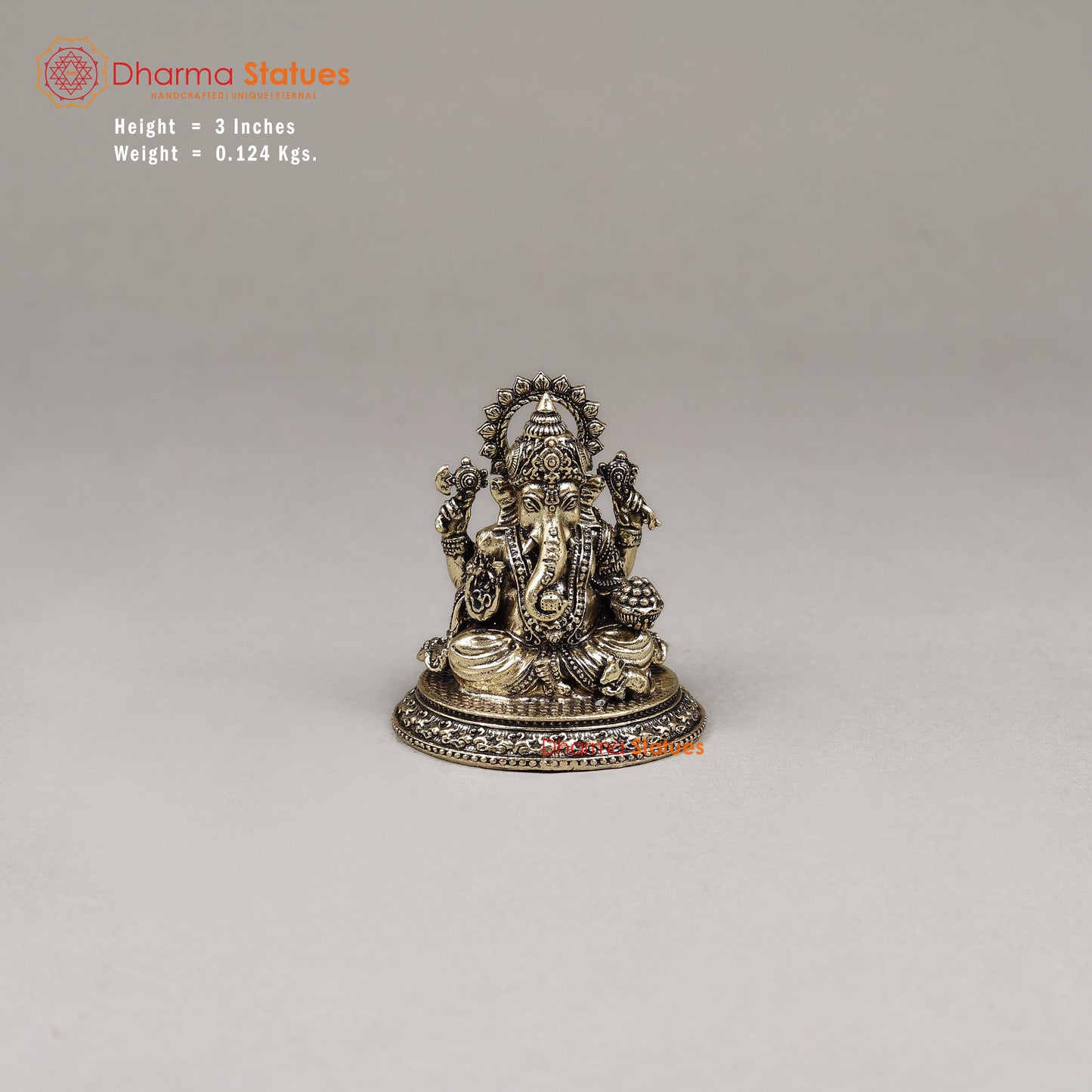 Brass Ganesh, 3"