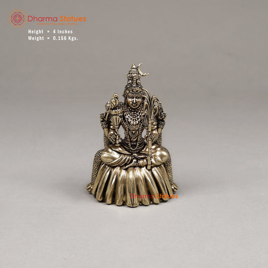Brass Kamakshi Amman, 4"