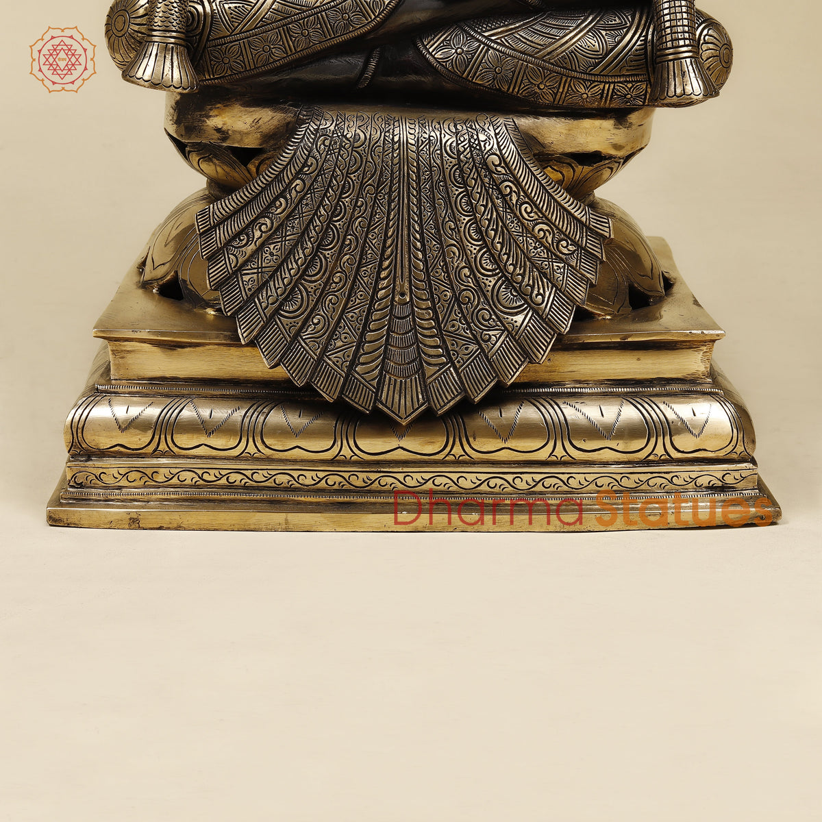 Brass Lakshmi, Black Patina & Golden Finish, 26"