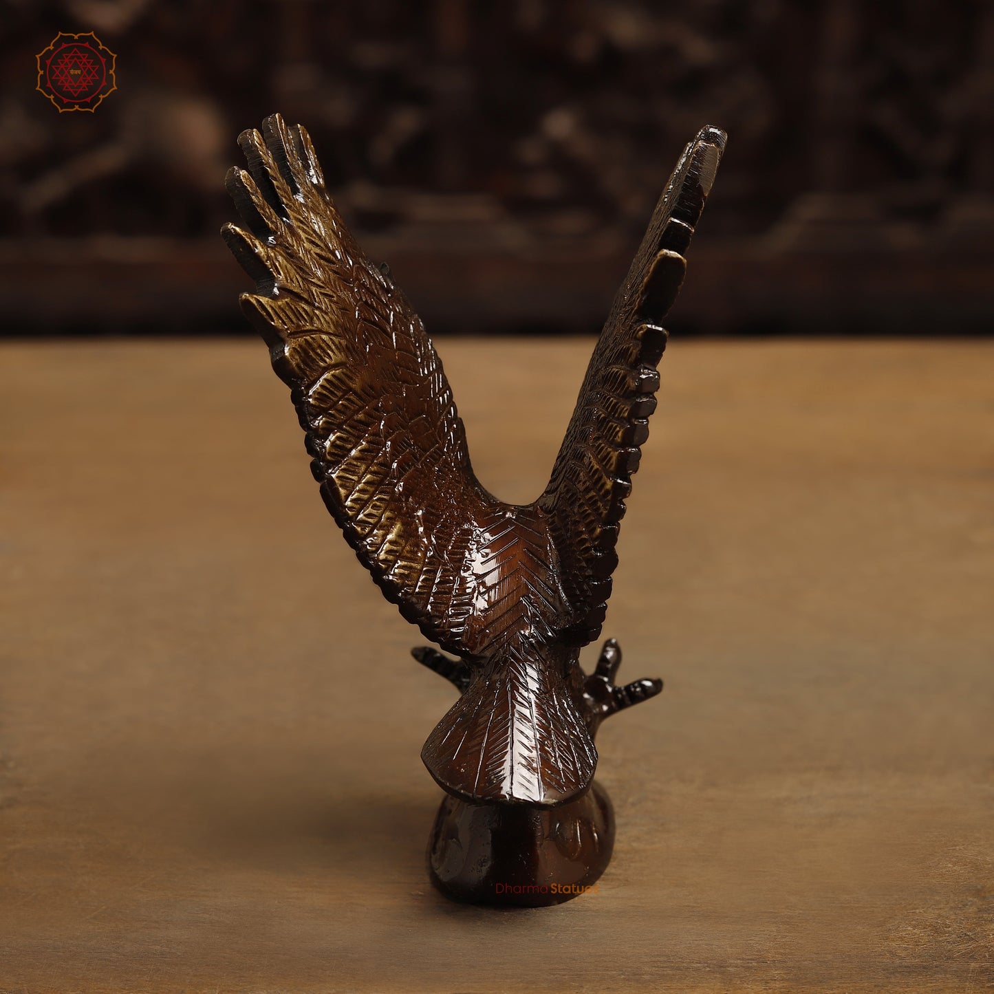 Brass Eagle Hawk, Copper Finish & Golden Finish, 6"