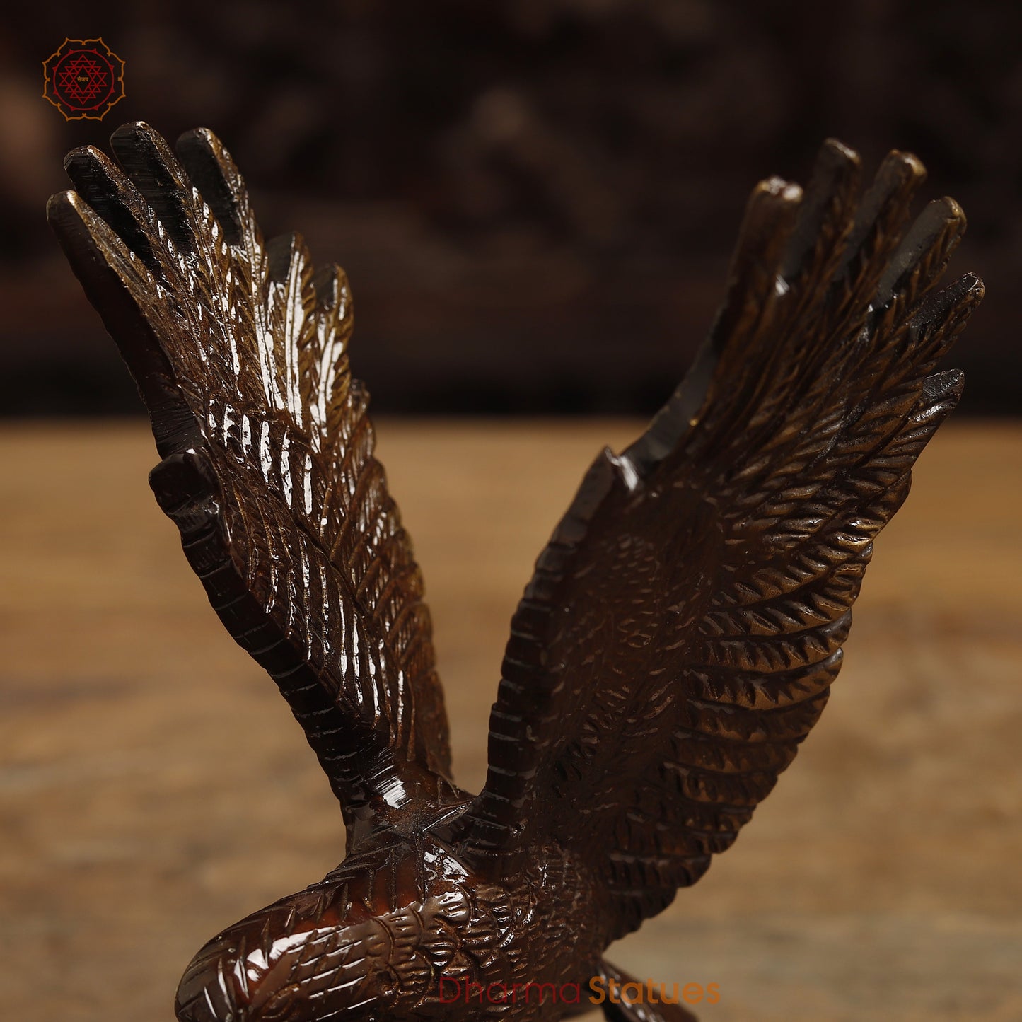 Brass Eagle Hawk, Copper Finish & Golden Finish, 6"