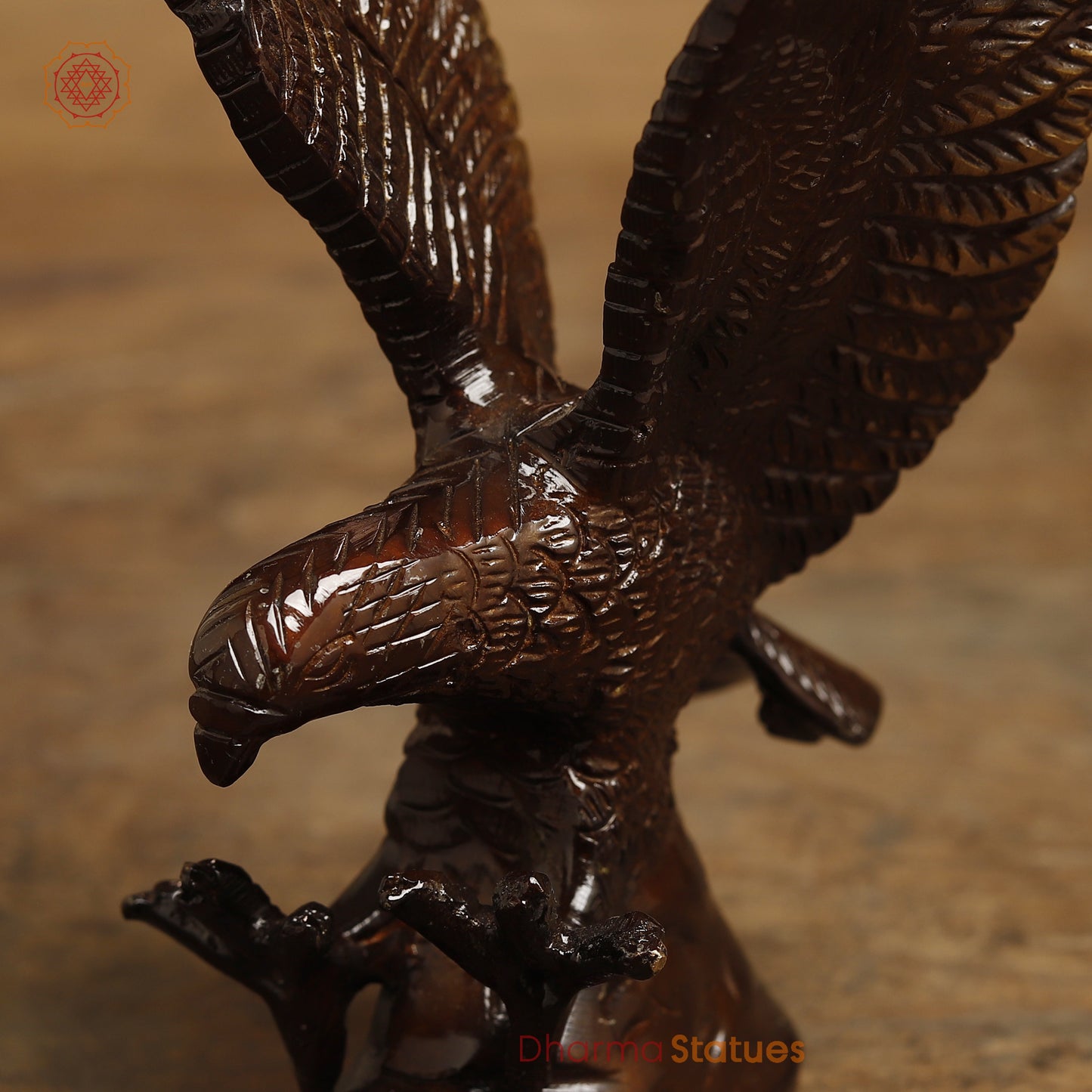 Brass Eagle Hawk, Copper Finish & Golden Finish, 6"