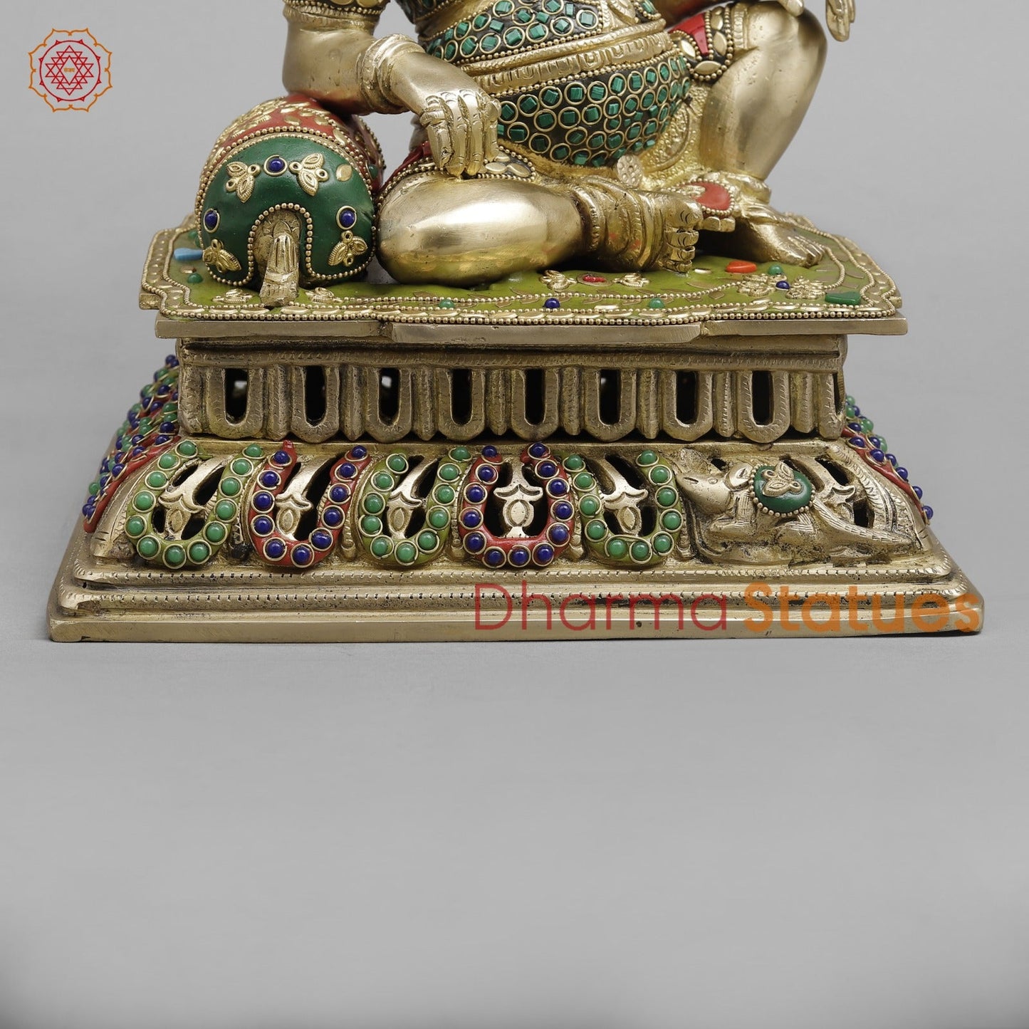 Brass Ganesh Resting Fine 12”