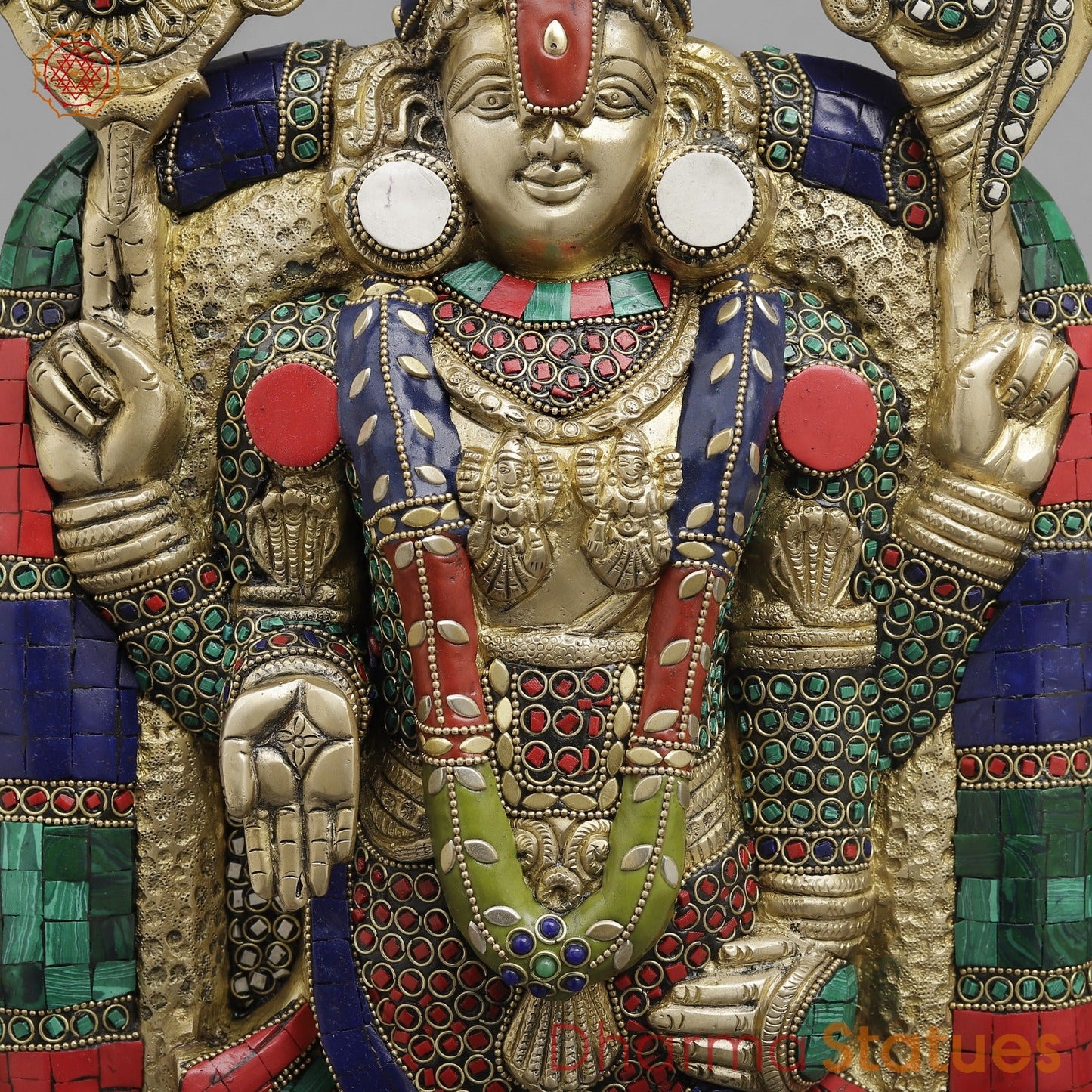 Brass Tirupati Balaji Wall Hanging 19.5”