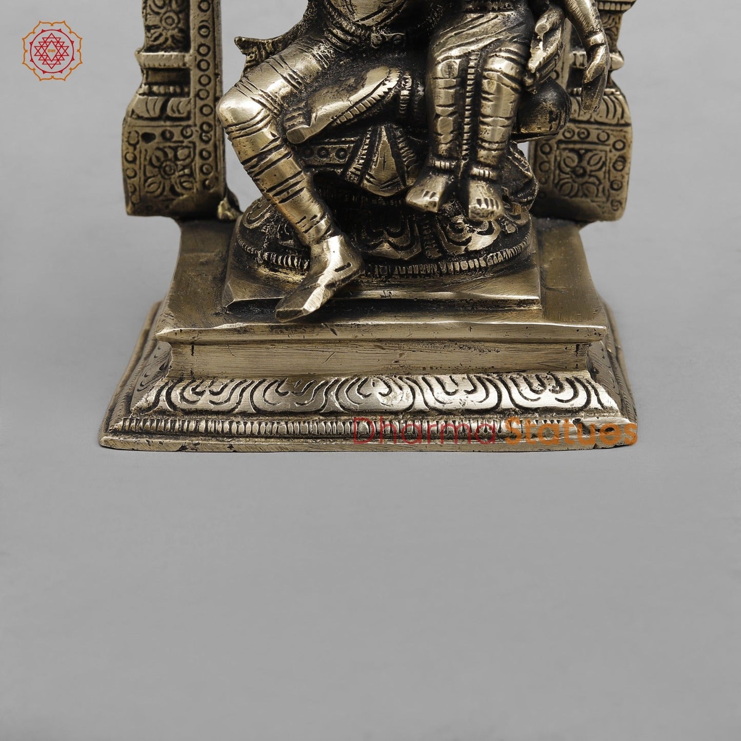Brass Narsingh Lakshmi Frame Fine, Smooth finish 8”