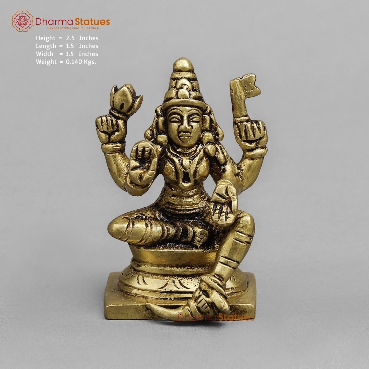 Brass Ashtlakshmi Set Fine , Gold finish 2.5”