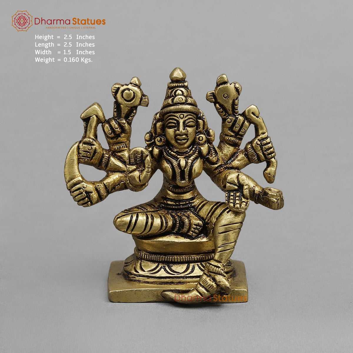 Brass Ashtlakshmi Set Fine , Gold finish 2.5”