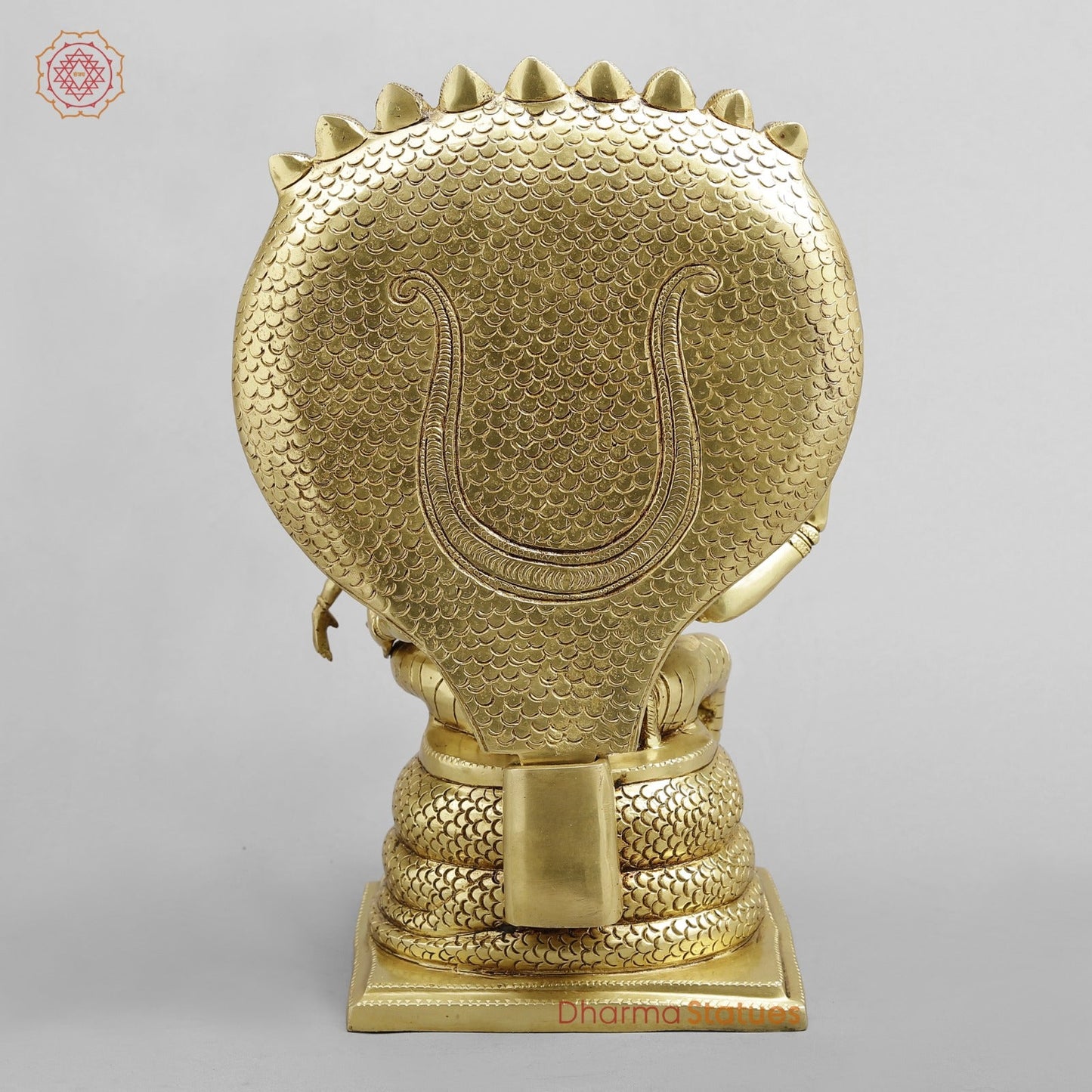 Brass Narsimha Laxmi Fine, Gold Finish 14”