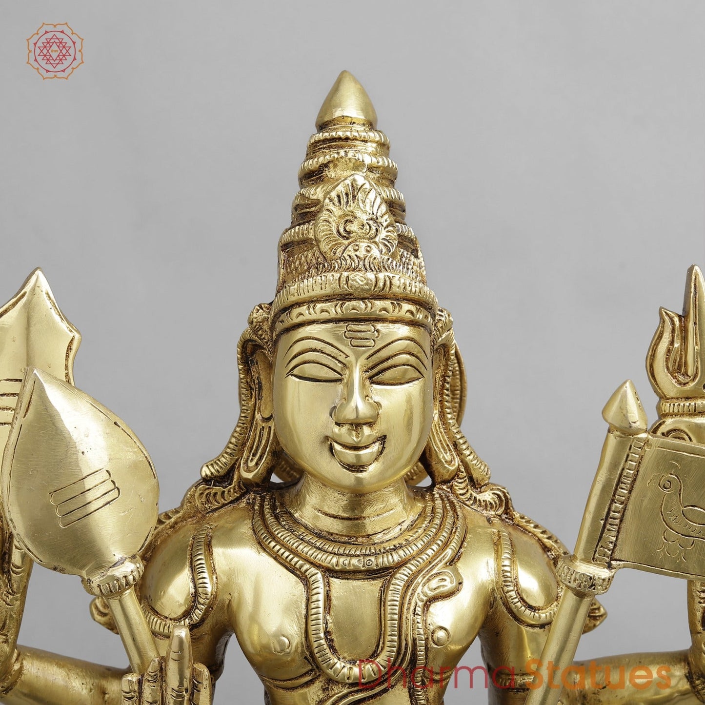 Brass Kartik Standing Fine , Gold Finish 21”