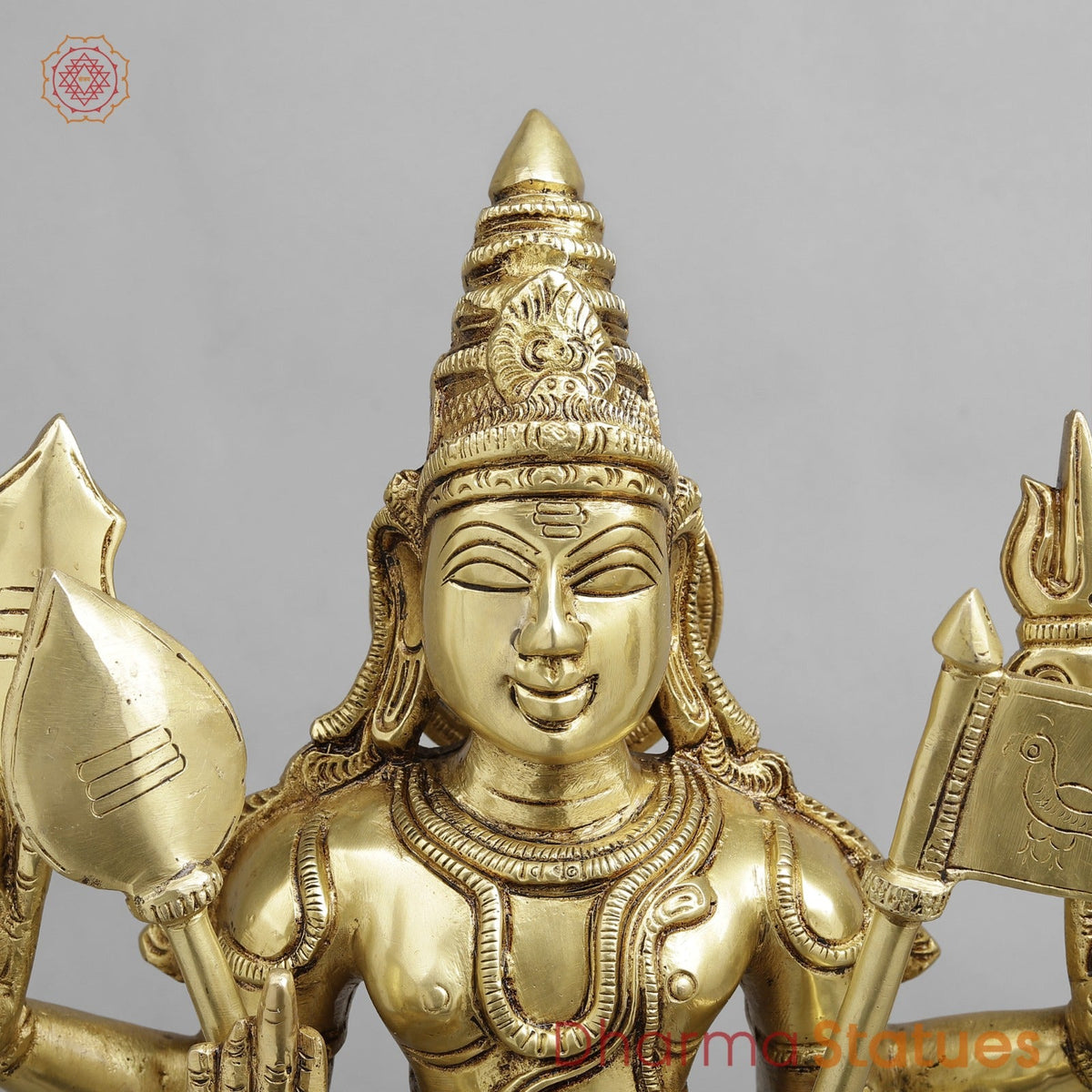 Brass Kartik Standing Fine , Gold Finish 21”