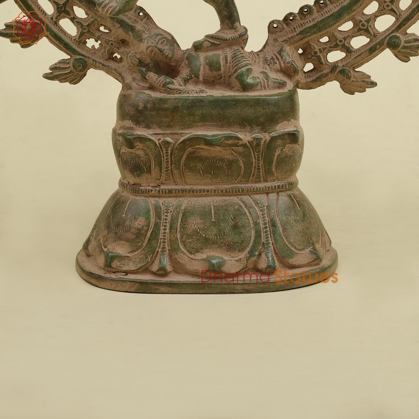 Brass Natraj fine, Antique Green Finish 17”