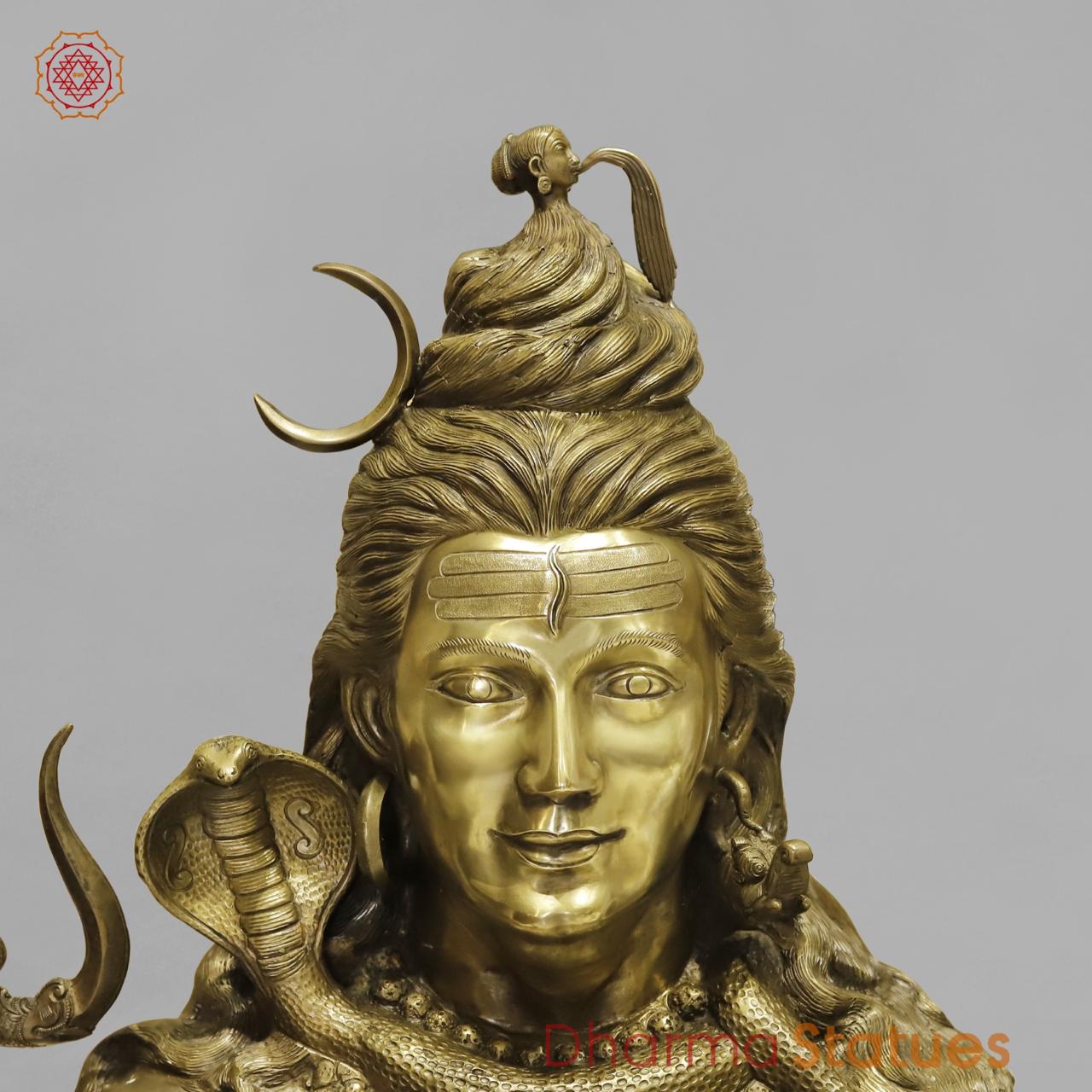 Bronze Shiva Seated Fine 40”
