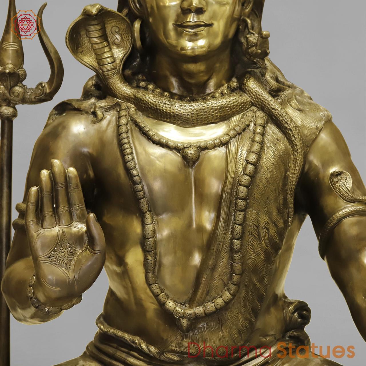 Bronze Shiva Seated Fine 40”