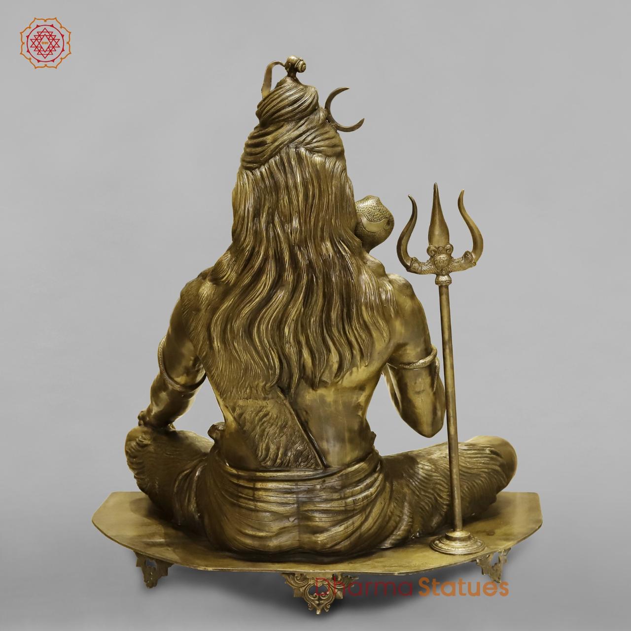 Bronze Shiva Seated Fine 40”