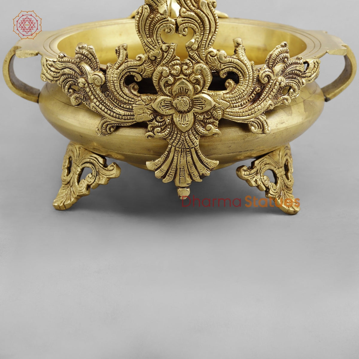 Brass Tree Urli, Golden Finish 13.5”