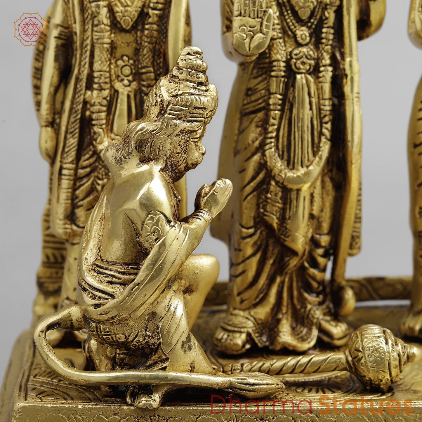 Brass Ram Darbar, Golden Finish 13”