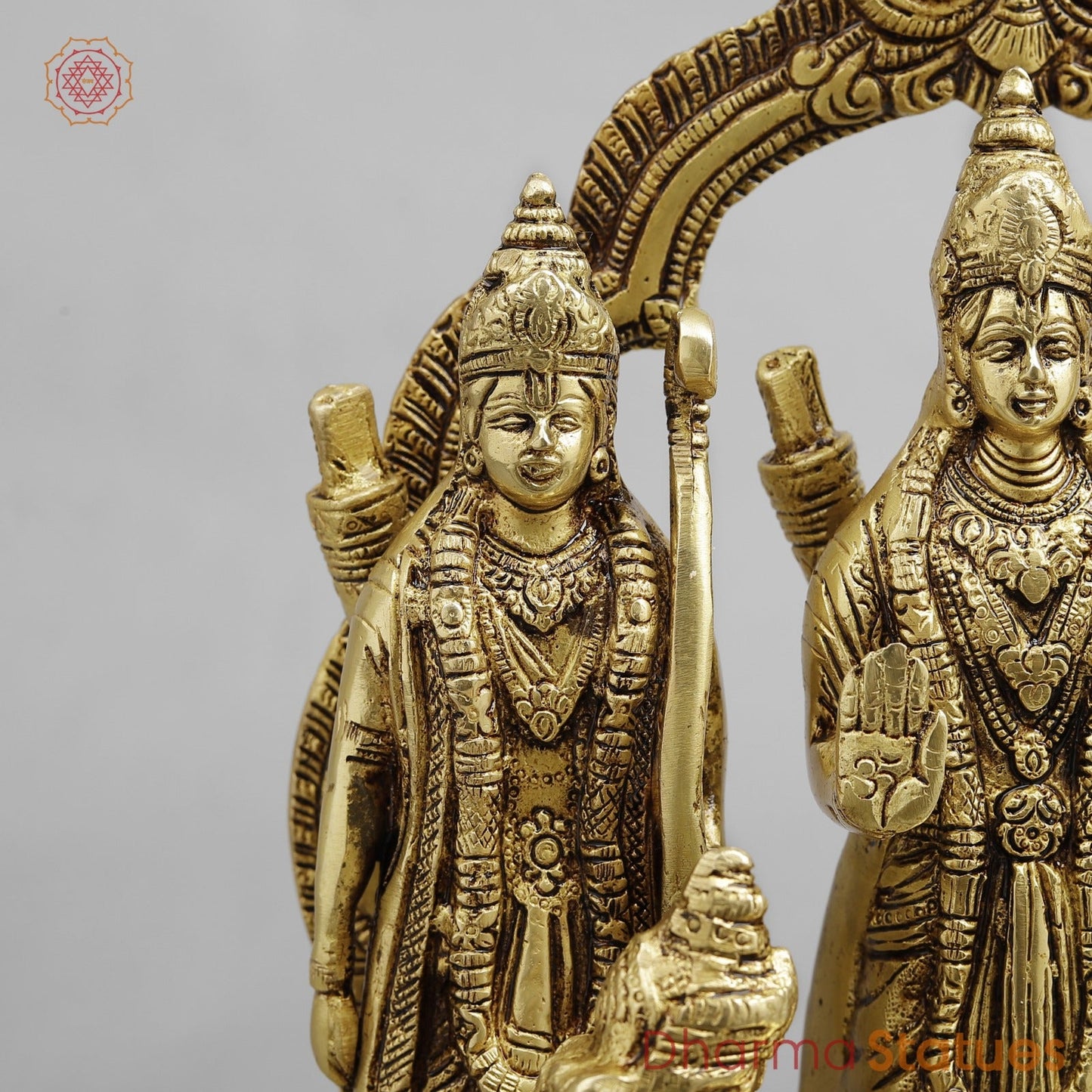 Brass Ram Darbar, Golden Finish 13”