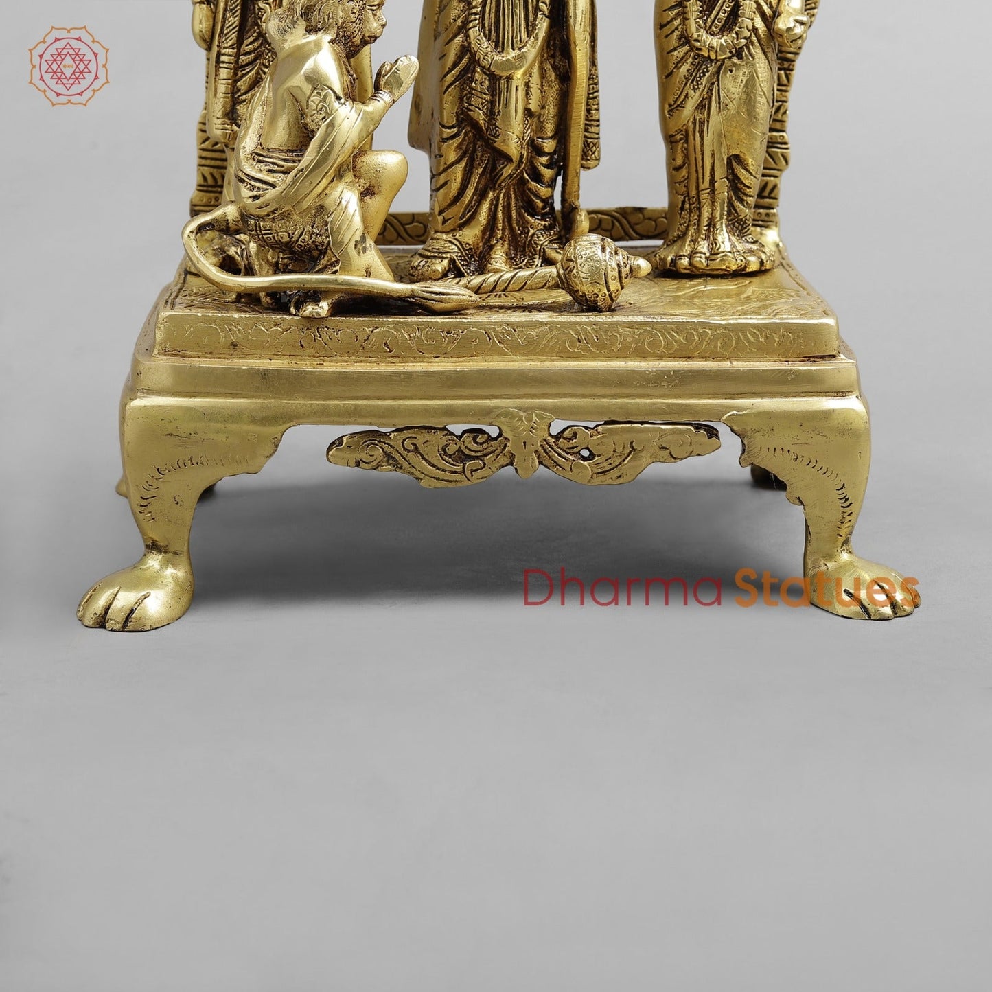Brass Ram Darbar, Golden Finish 13”