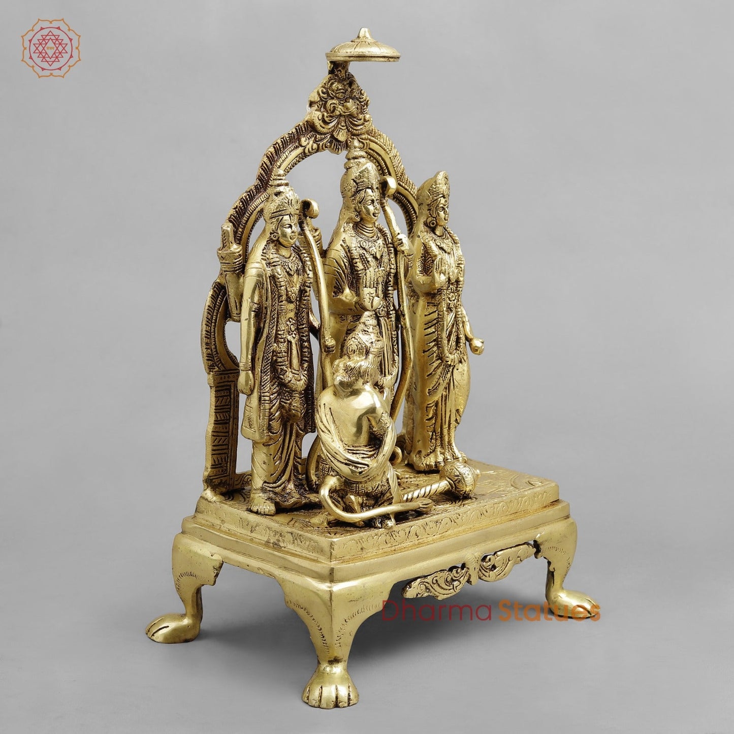 Brass Ram Darbar, Golden Finish 13”