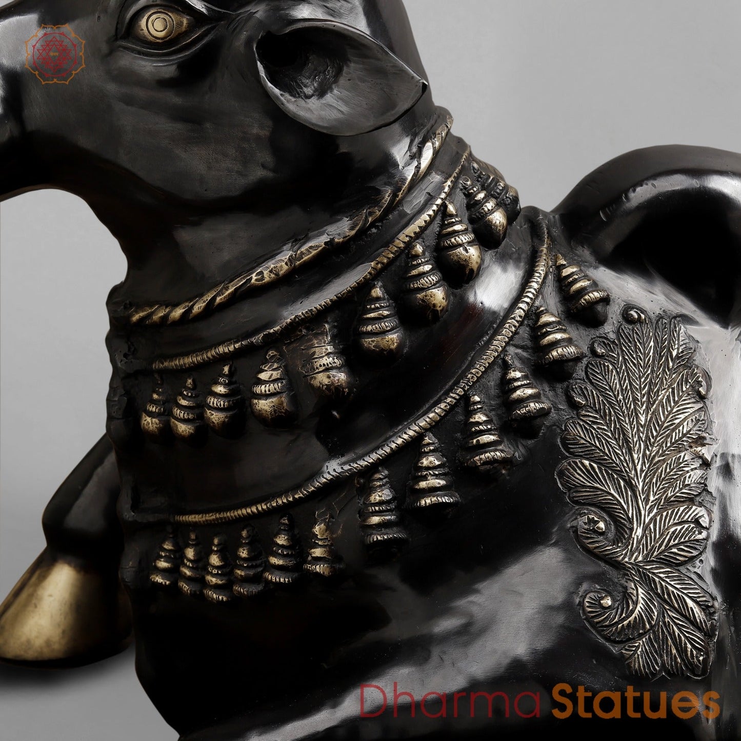 Brass Nandi Seated fine, Deep Black Finish 35”