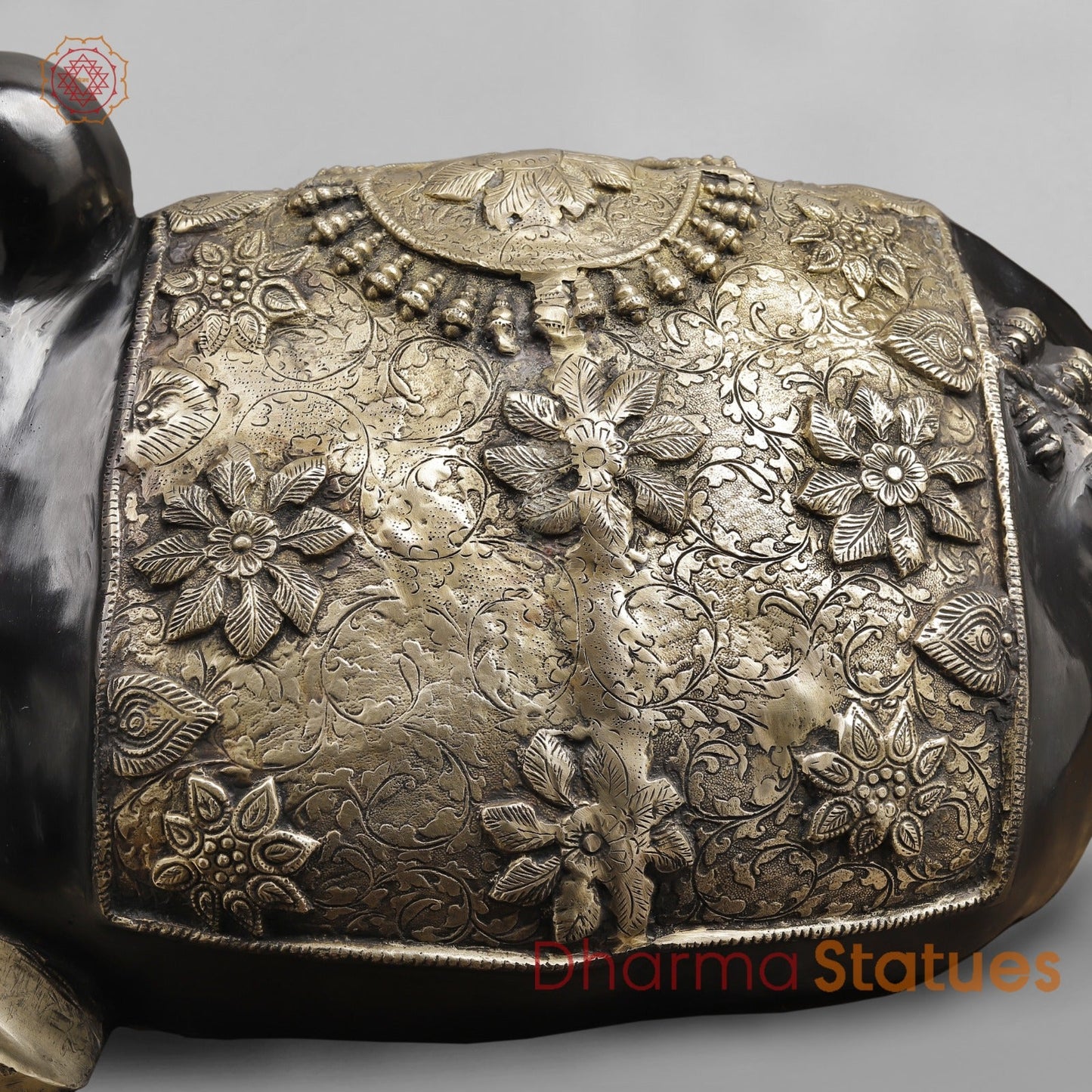 Brass Nandi Seated fine, Deep Black Finish 35”