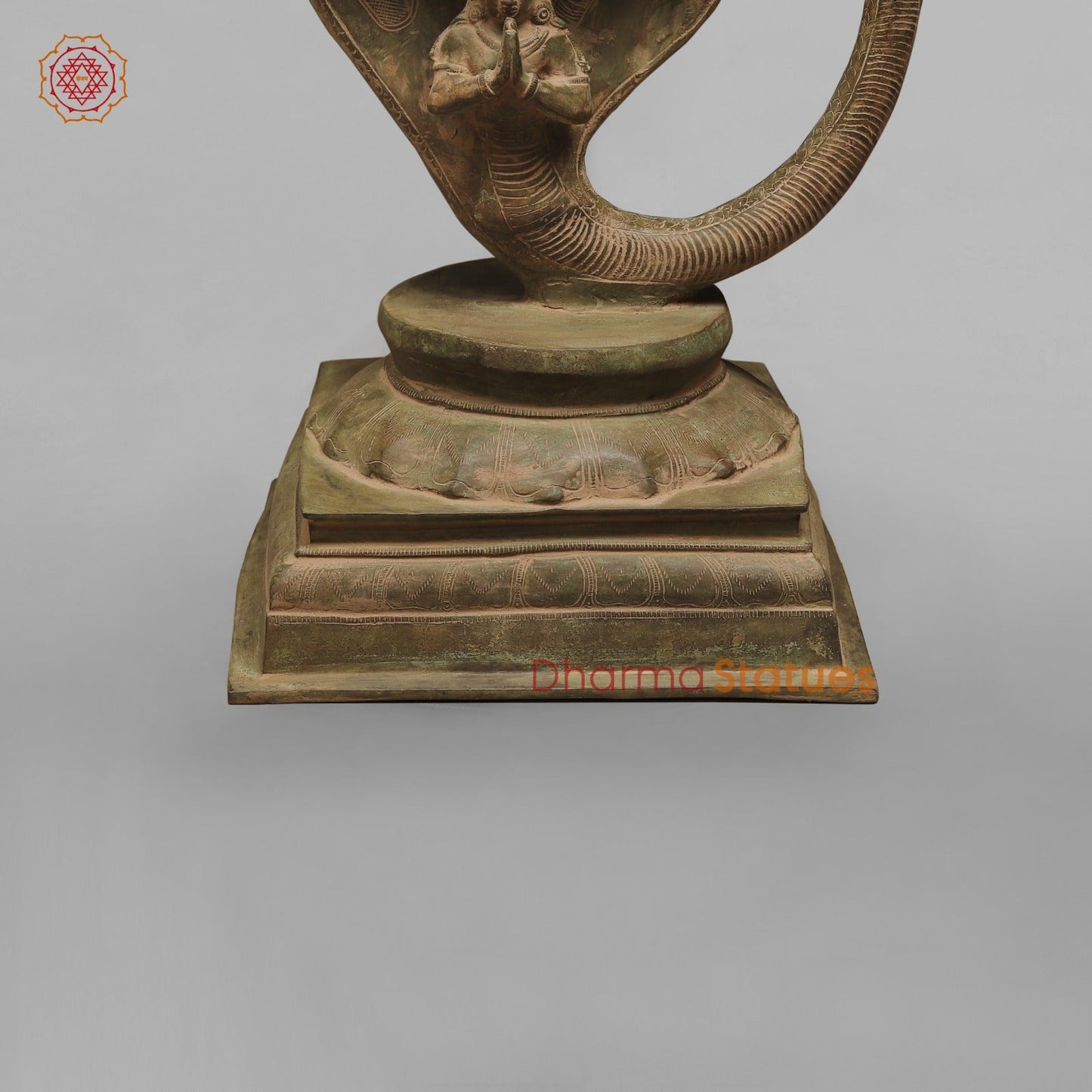 Brass Kalinga Krishna Fine, Green Patina 41”