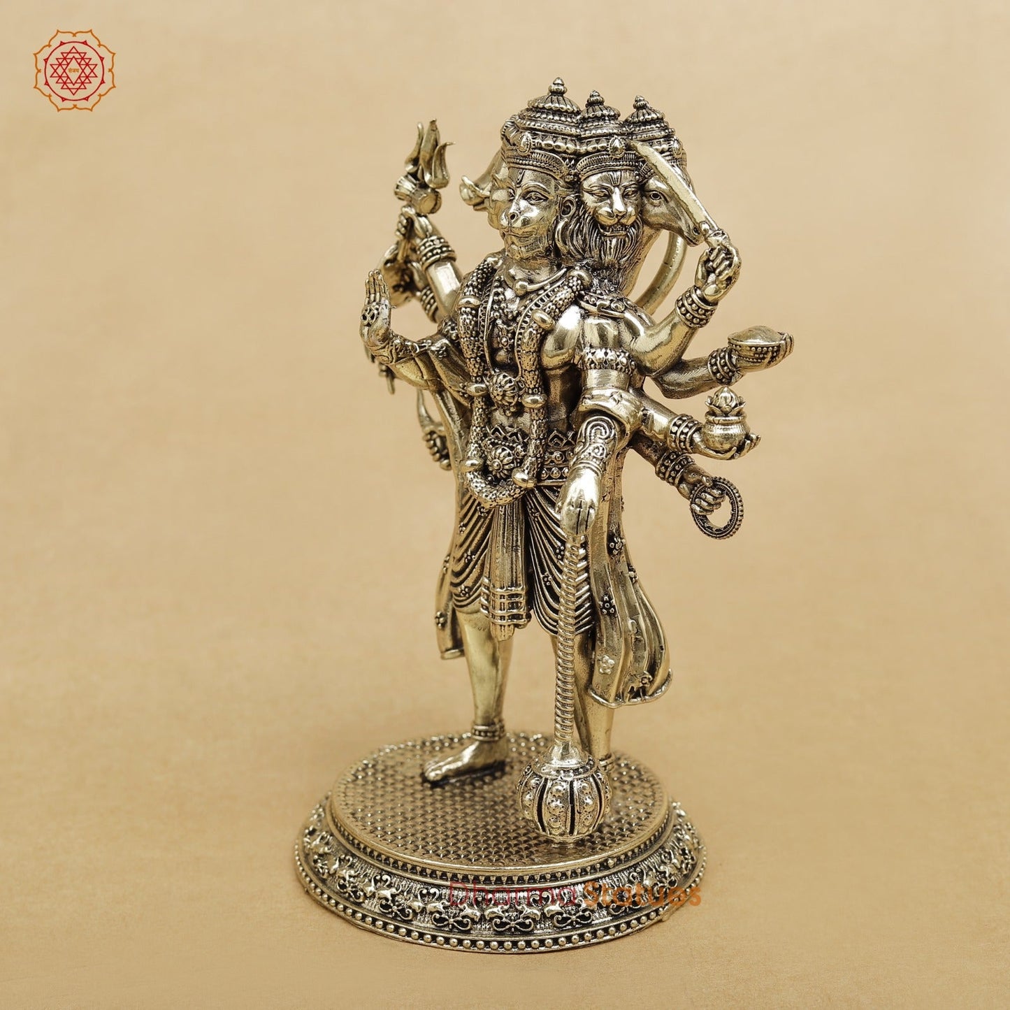Brass Hanuman Standing Fine 6”