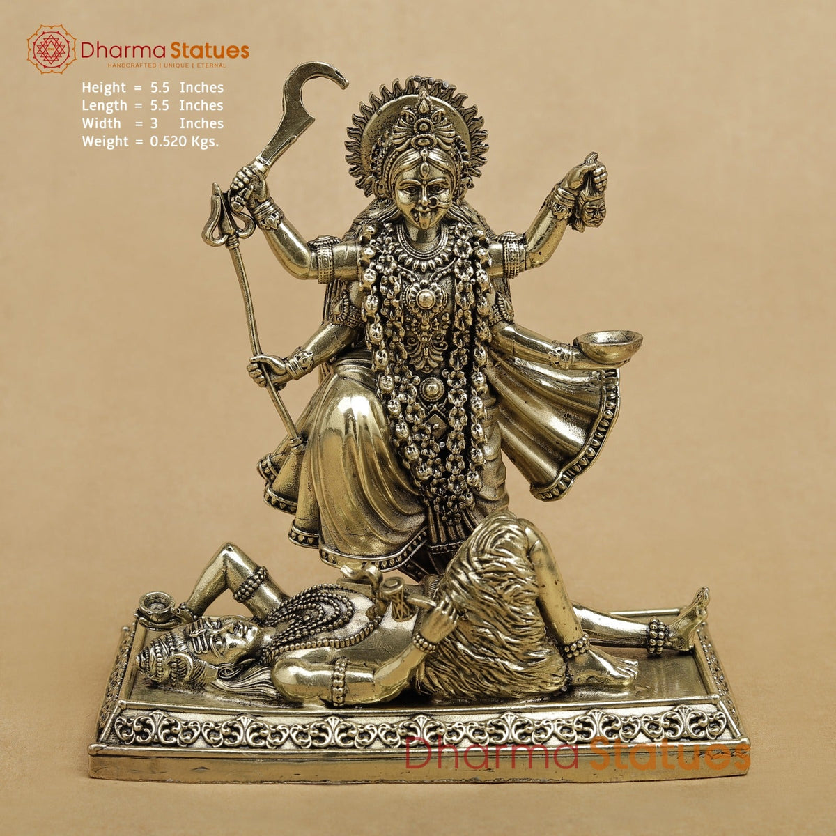 Brass Kaali Standing fine 5.5”