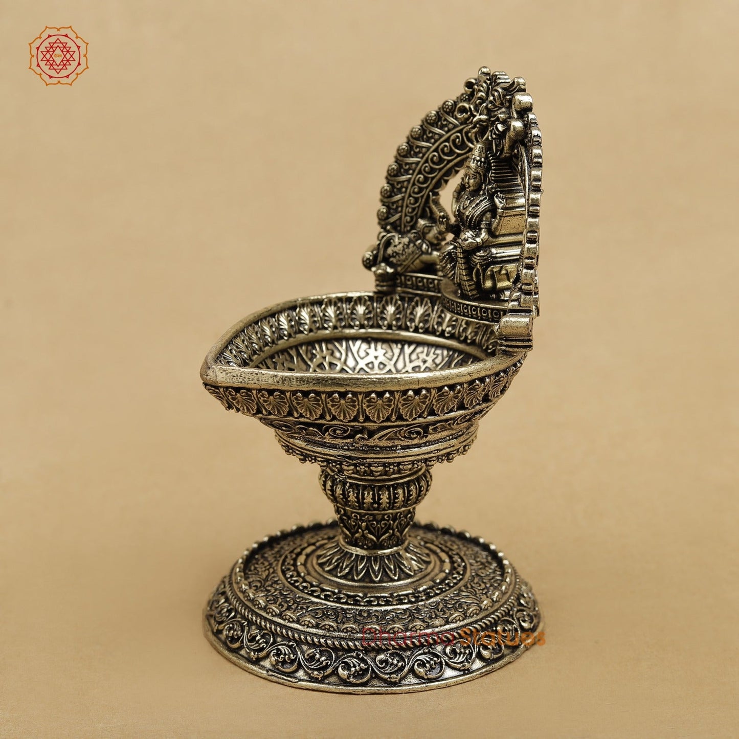 Brass Lakshmi Diya fine 4.5”