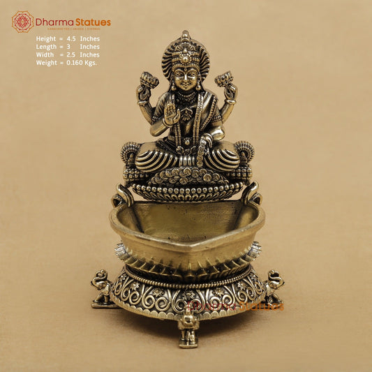 Brass Lakshmi Diya fine 4.5”