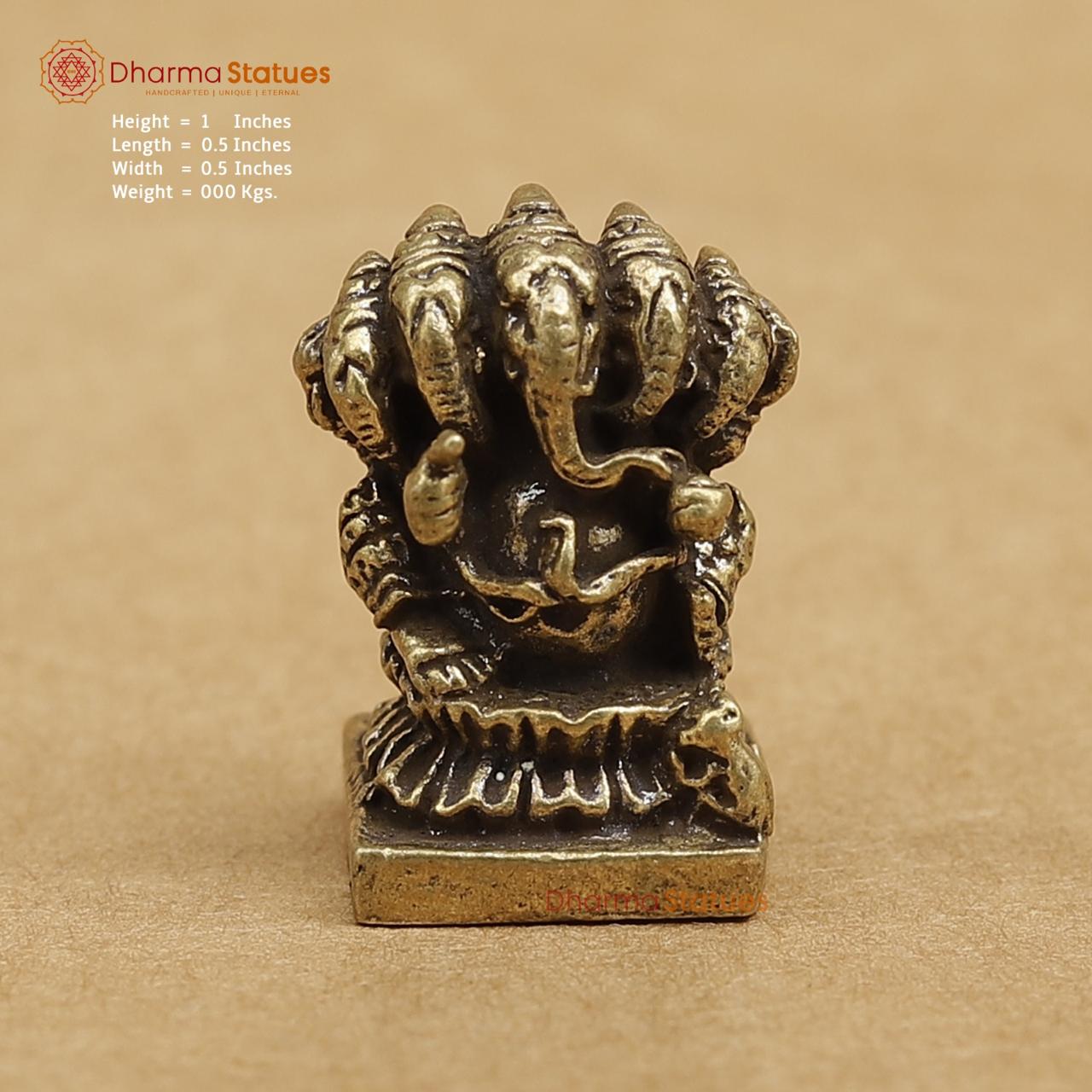 Brass Ganesh 1"