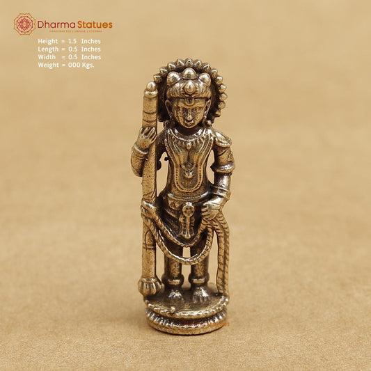 Brass Udupi Krishna 1.5"