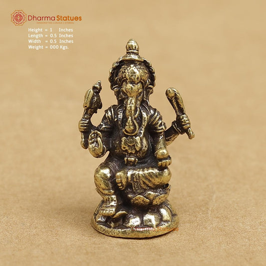 Brass Ganesh 1"