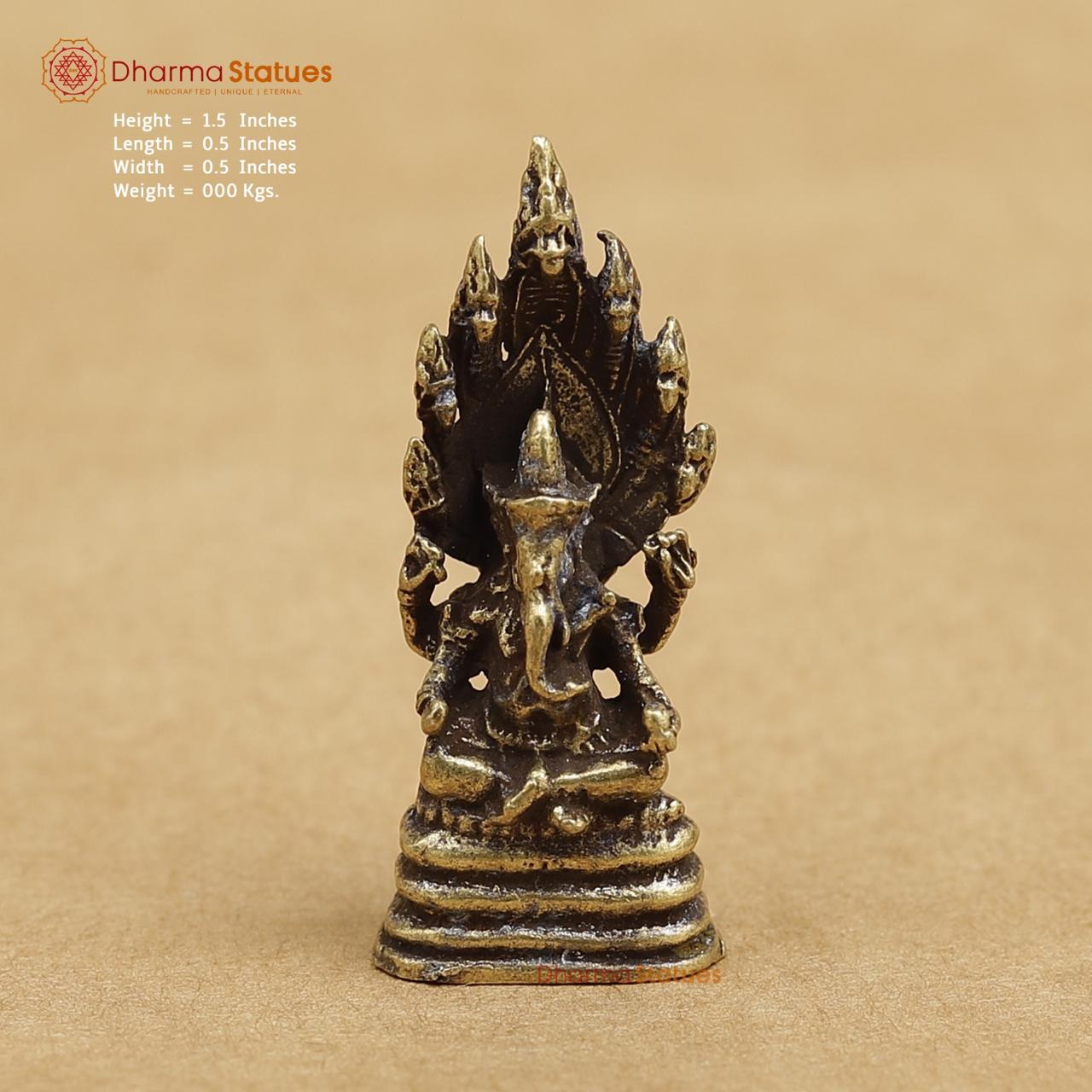Brass Ganesh 1.5"