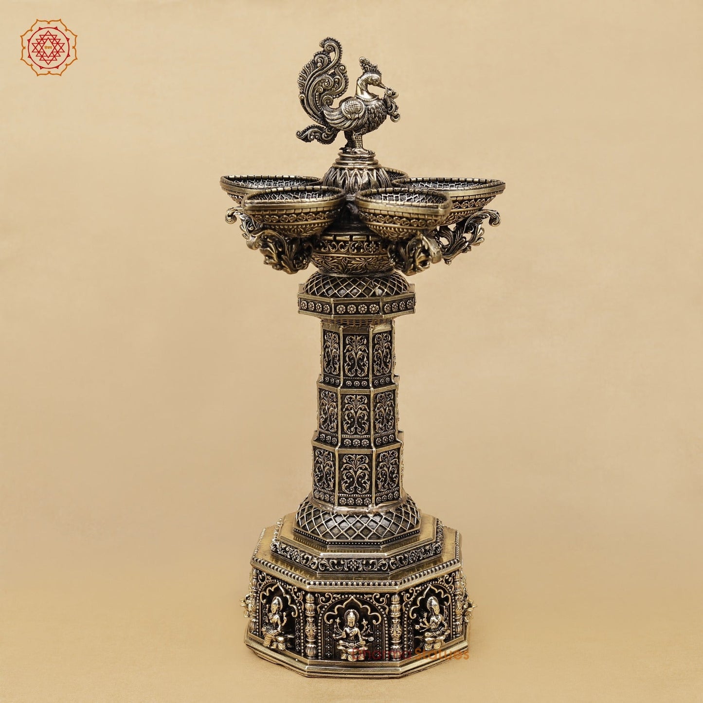 Brass Annam Lamp Super Fine 14”