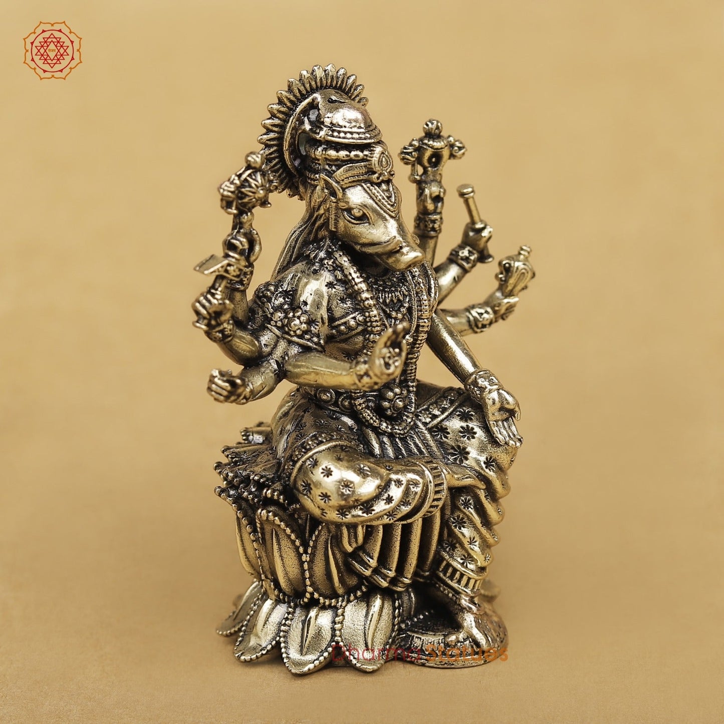 Brass Varahi Seated 3”