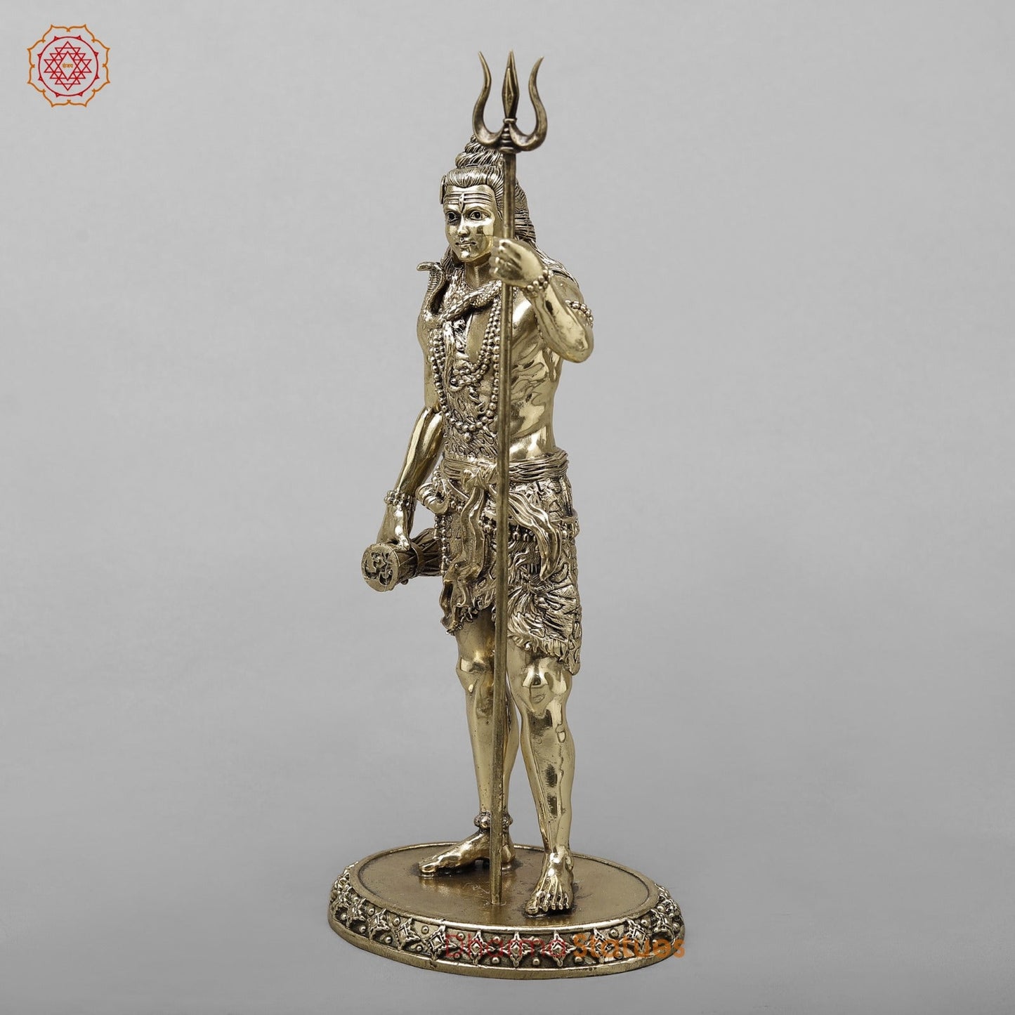 Brass Shiva standing fine 12”