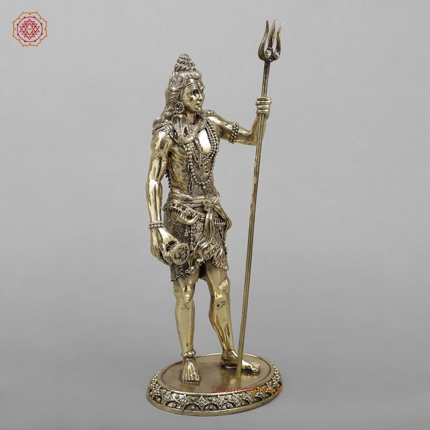 Brass Shiva standing fine 12”