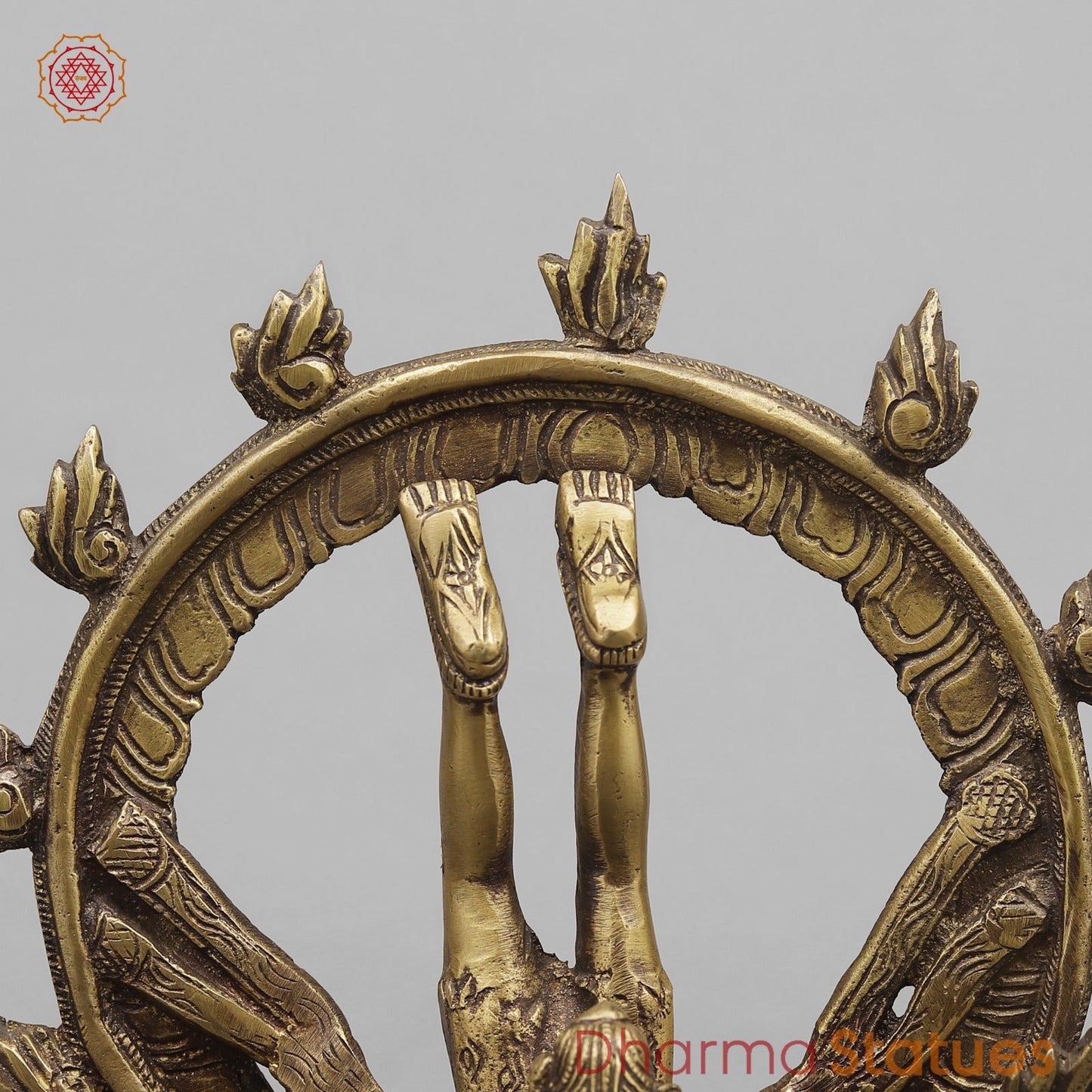 Brass Tandav Natraj Fine, Antique Finish 12”
