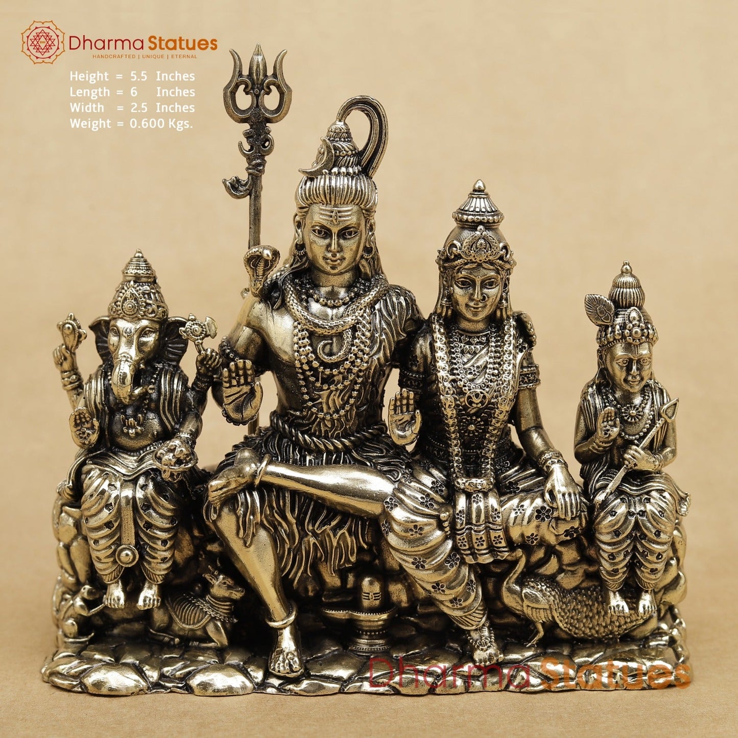 Brass Shiva family Fine 5.5”