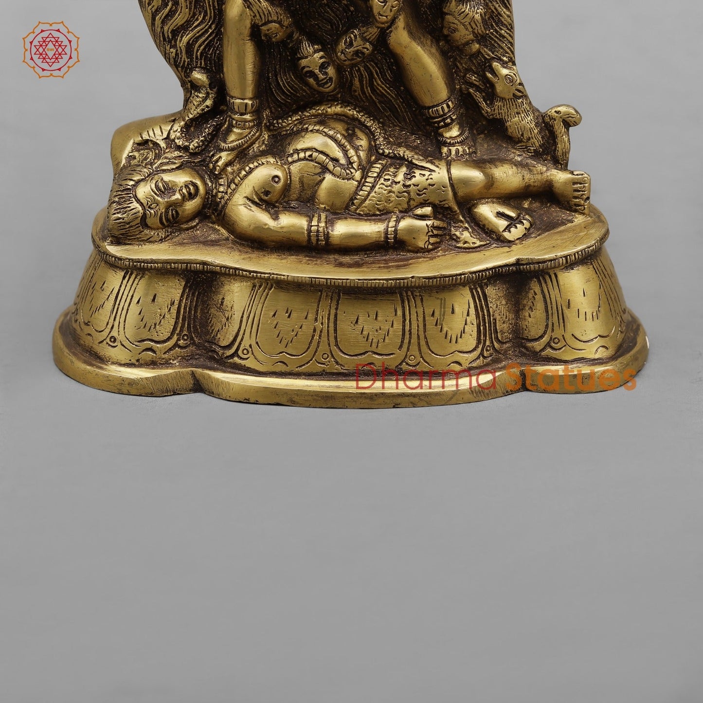 Brass Kaali Fine, Antique Finish 7”