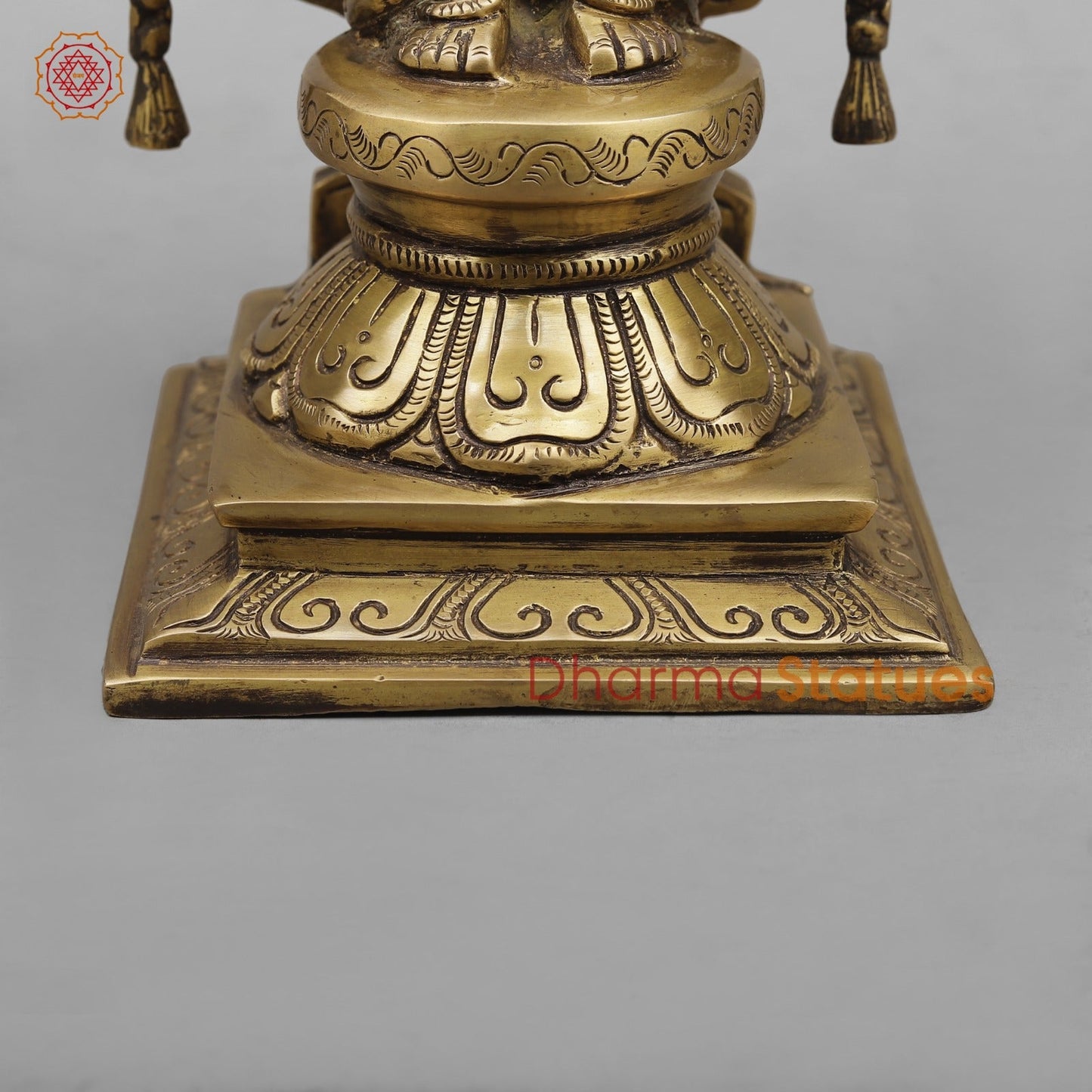Brass Tirupati Balaji Fine, Antique Finish 14”