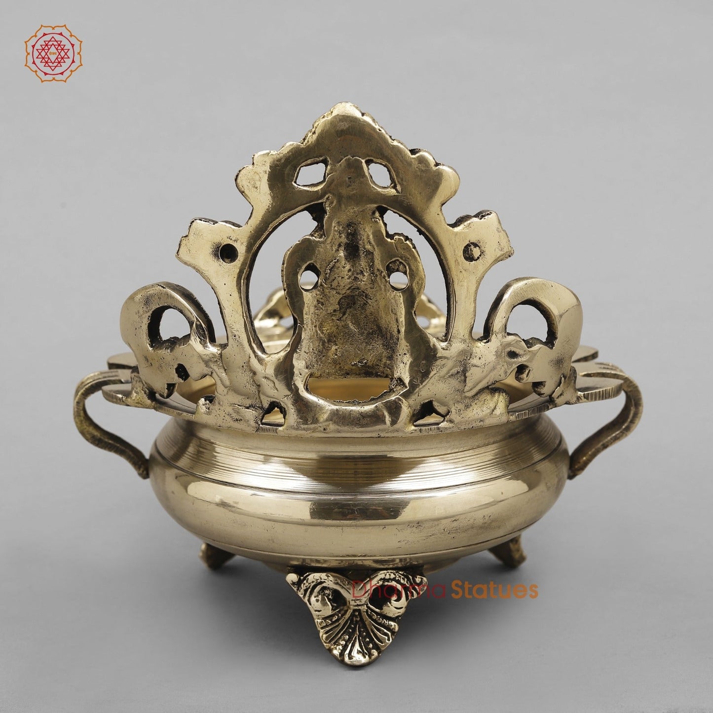 Brass Ganesh Urli Fine , Smooth Finish 8”