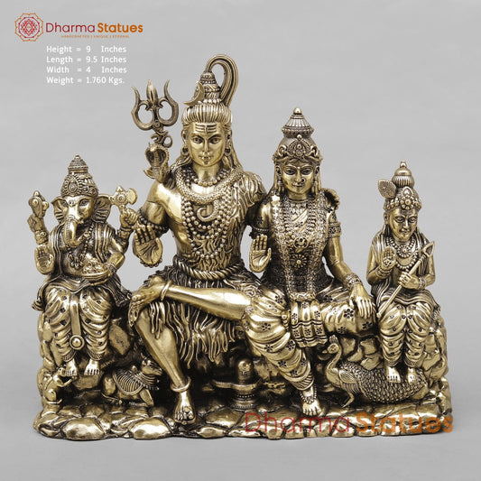 Brass Shiva family Fine 9”