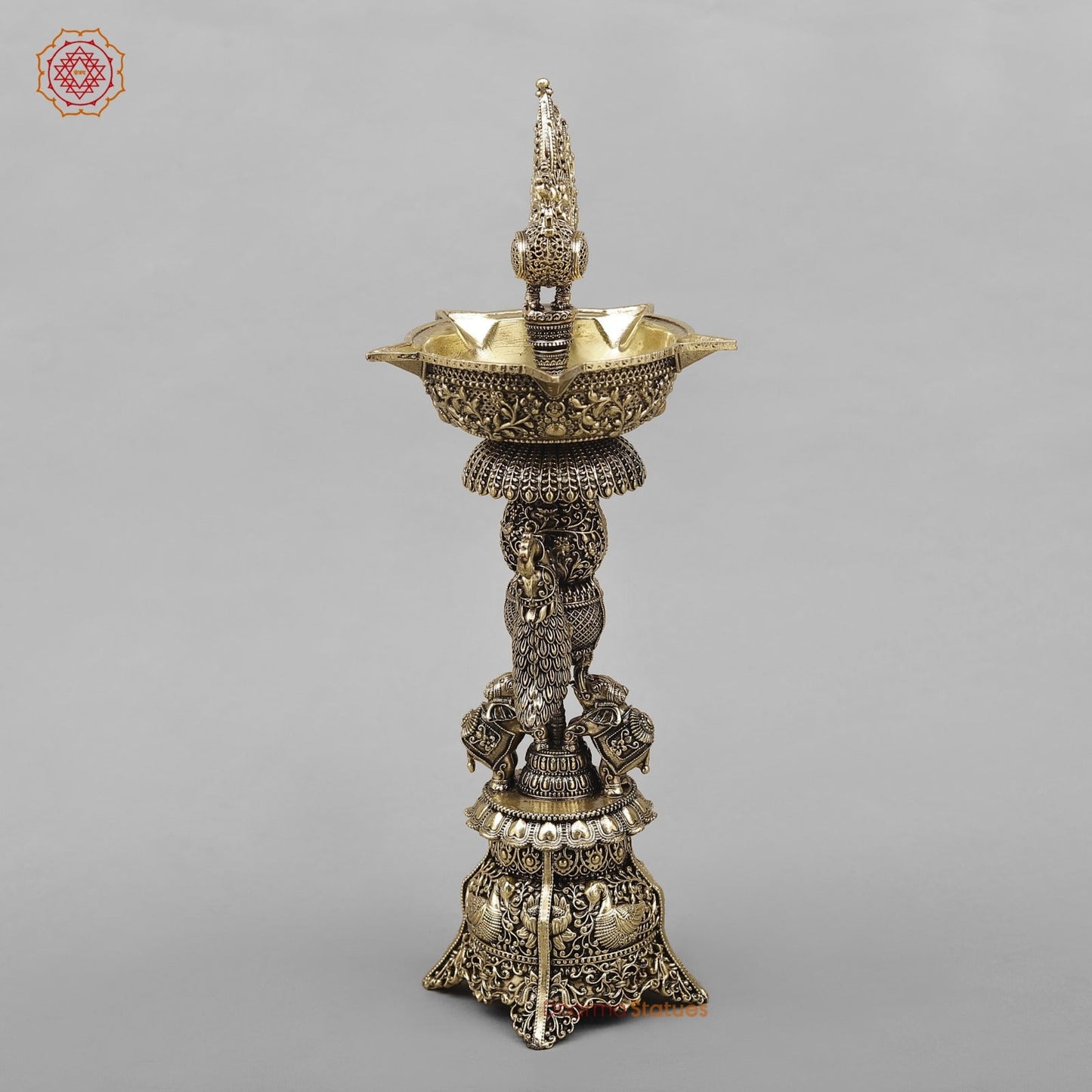 Brass Peacock Lamps Fine 12”