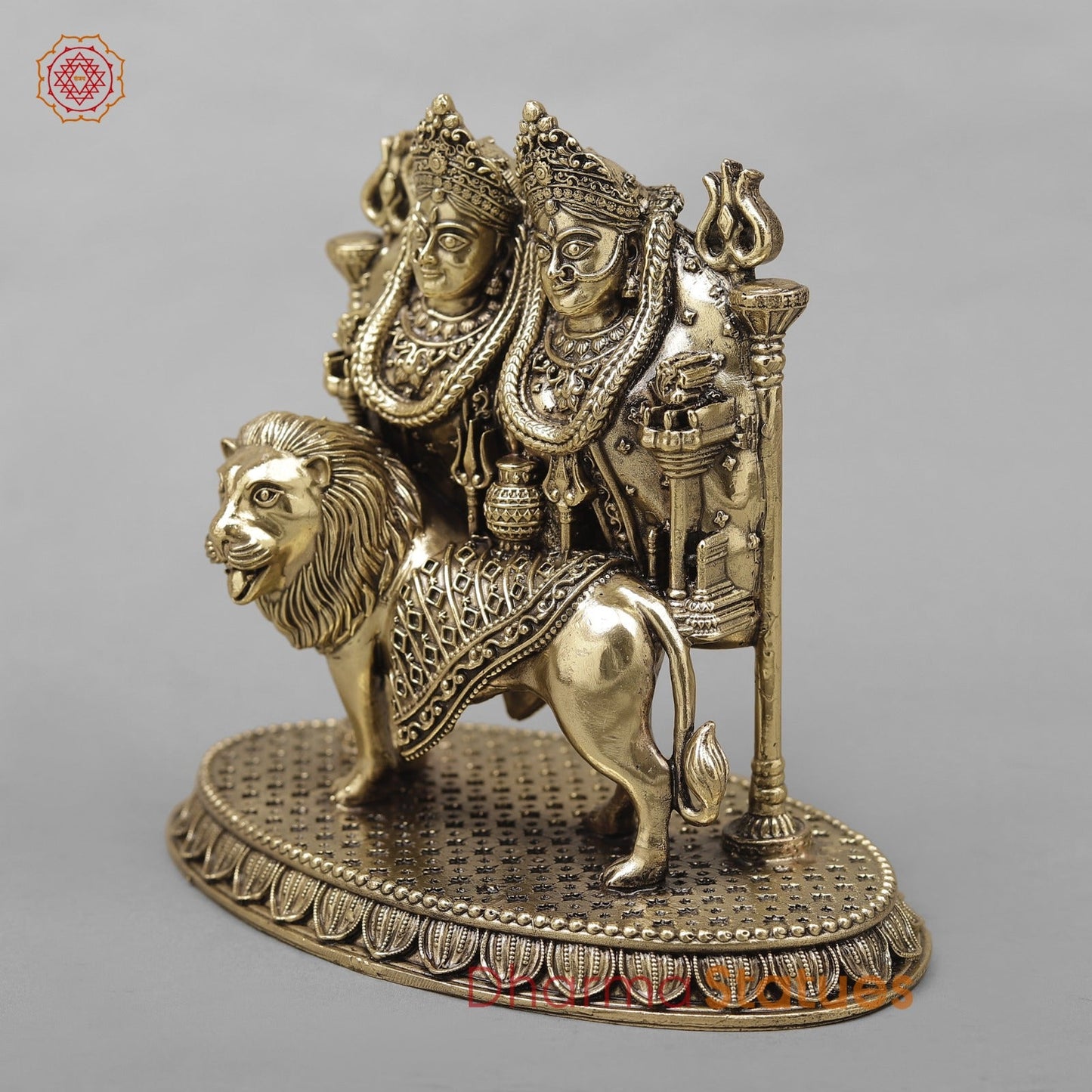 Brass Chamunda Devi Fine 6”