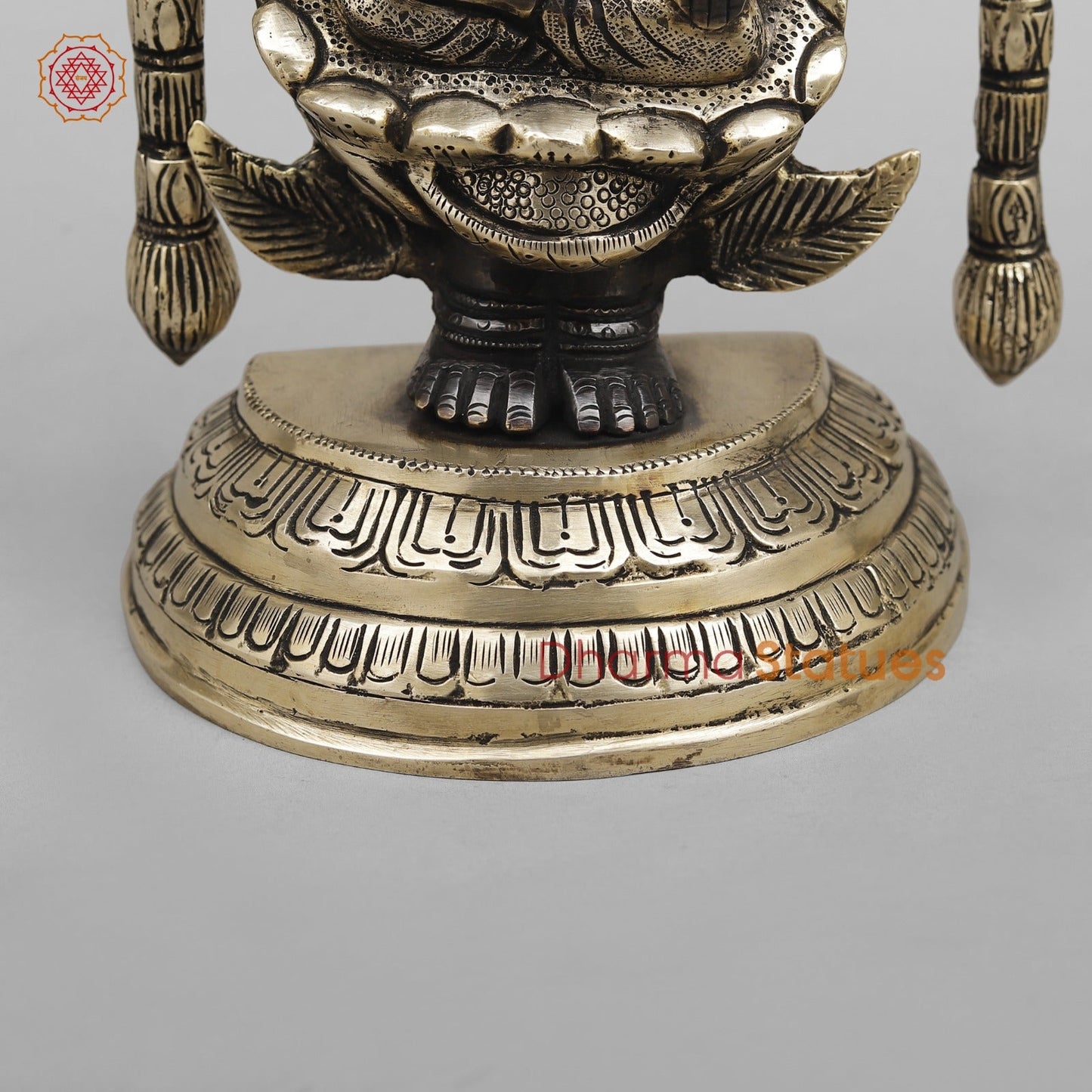 Brass Tirupati Balaji Fine, Black finish 13”